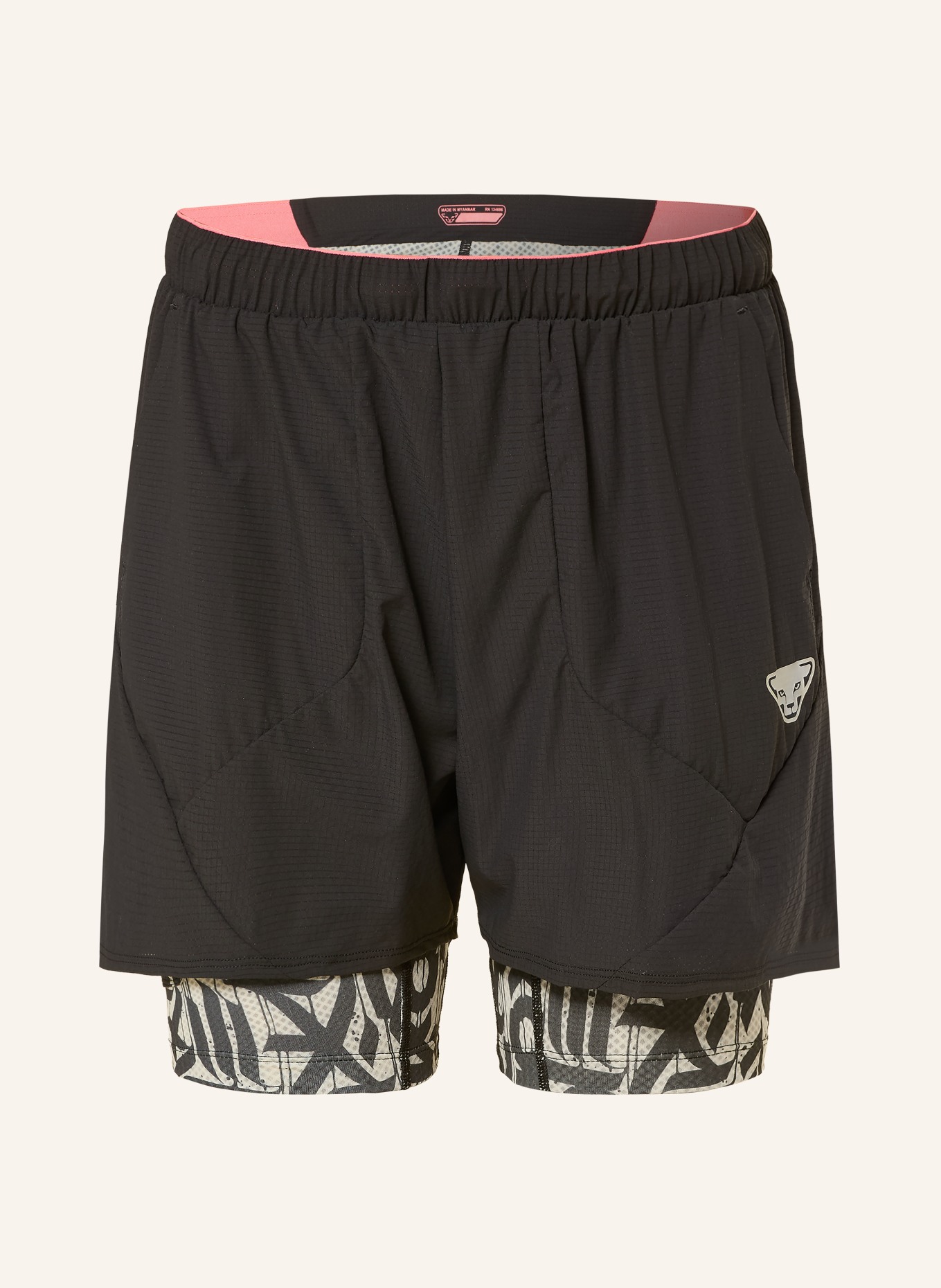 DYNAFIT Trekkingshorts TRAIL 2IN1: ZWART