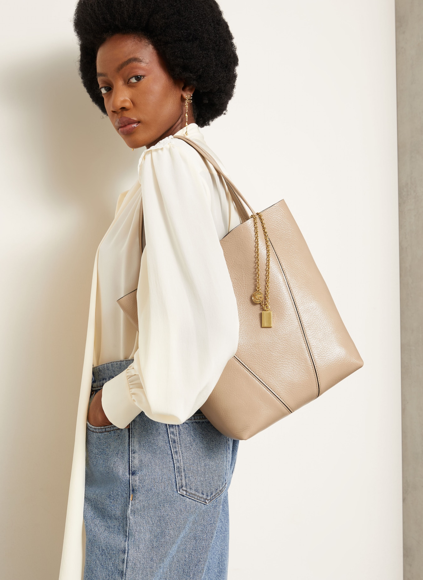Chloé Shopper SPIN: 20E Boyish Brown