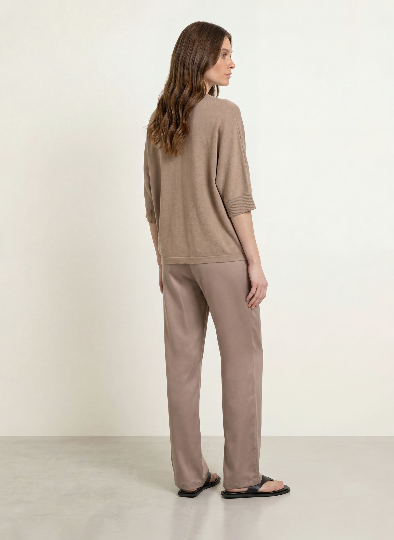 Juvia Pullover BLANCA mit 3/4-Arm: TAUPE