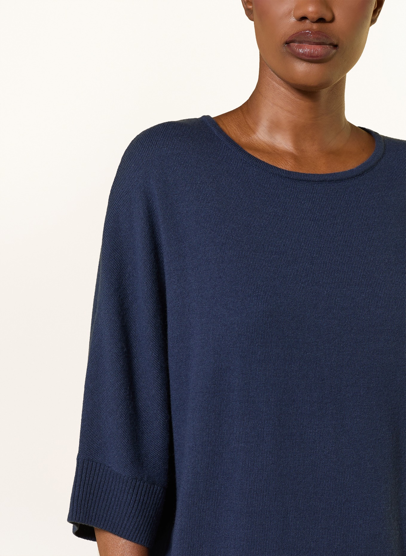 Juvia BLANCA sweater with 3/4 sleeves: DARK BLUE