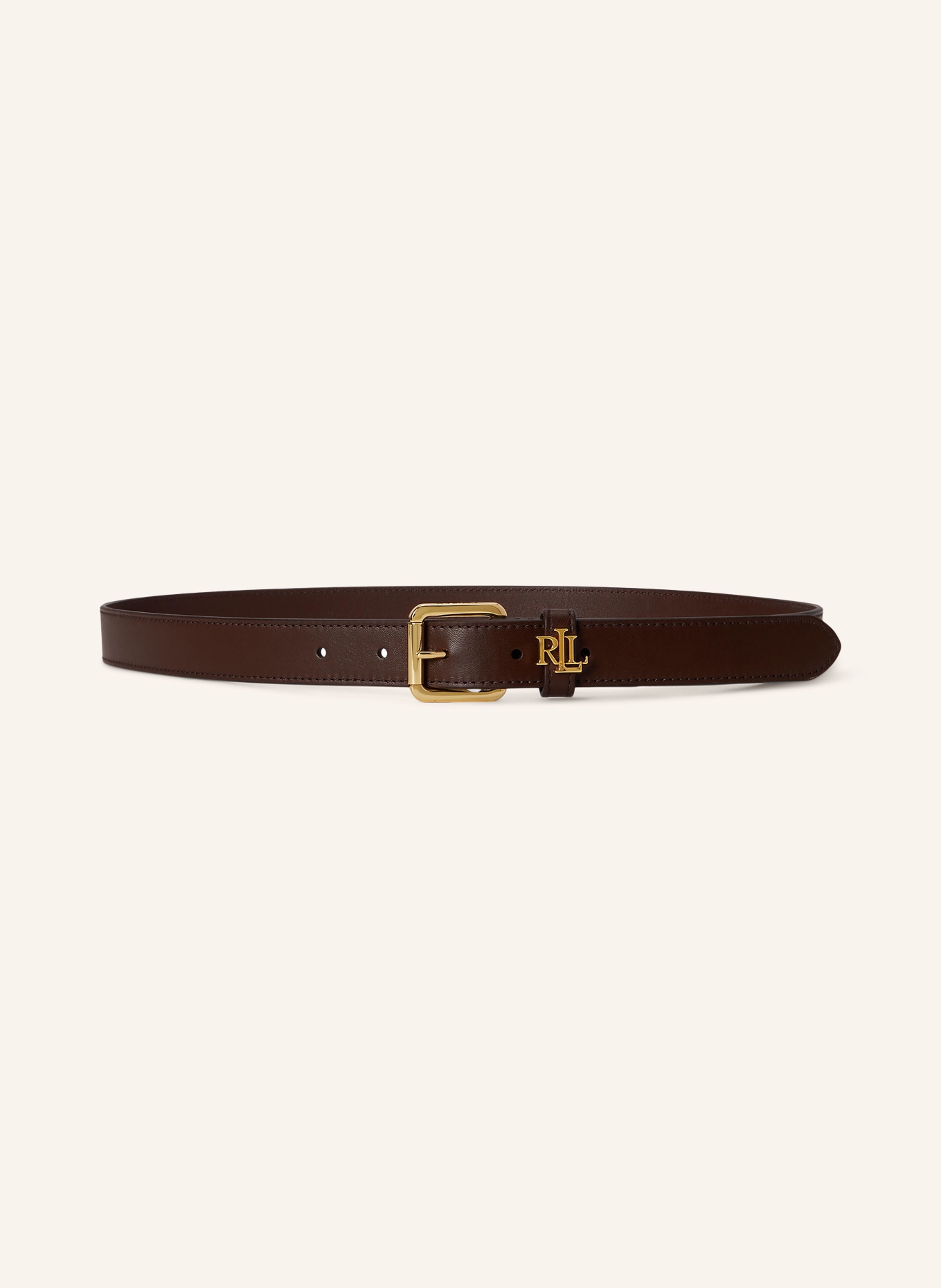 LAUREN RALPH LAUREN ceinture en cuir: MARRON