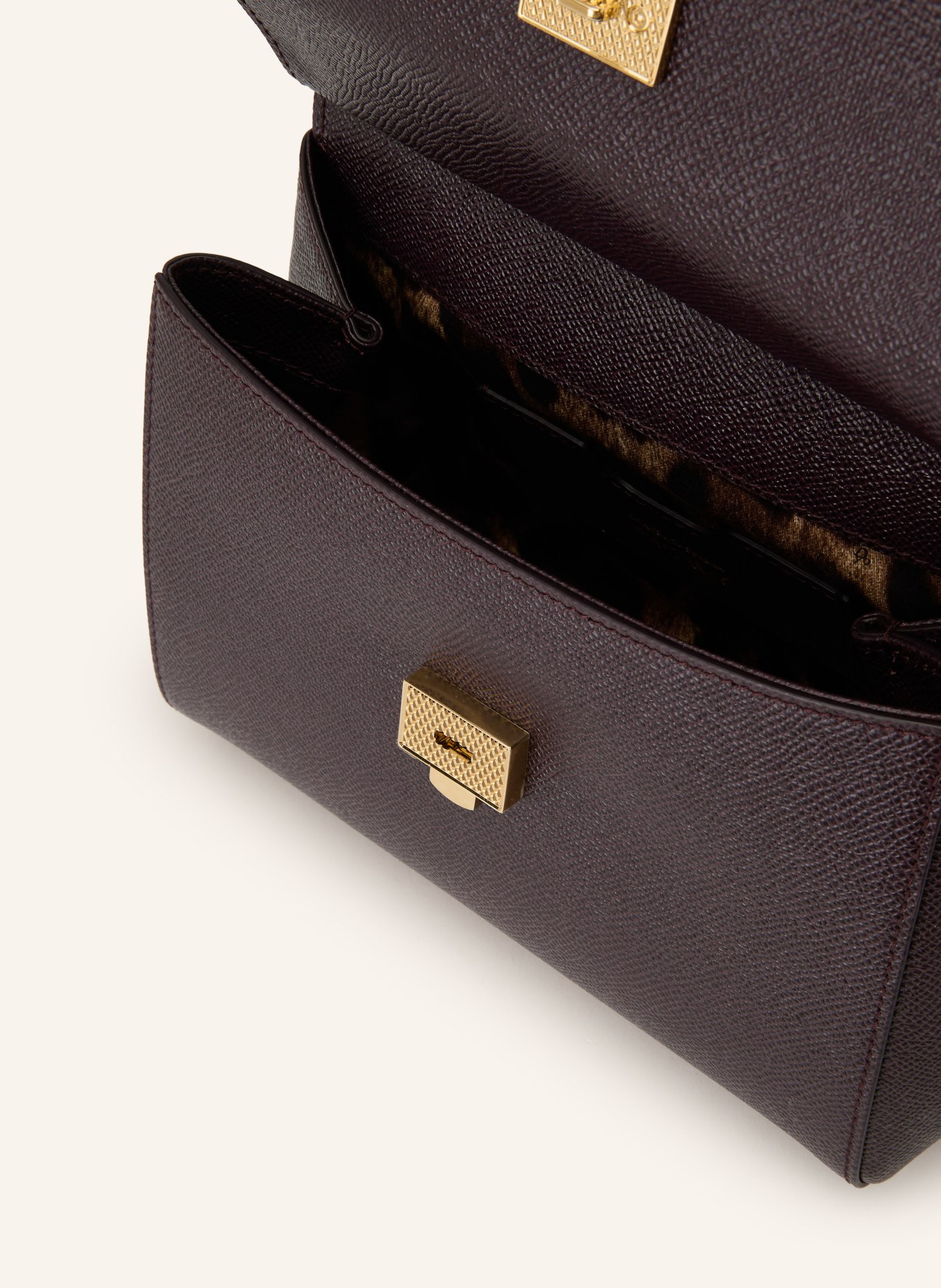 DOLCE & GABBANA Handtasche SICILY MEDIUM: DUNKELROT