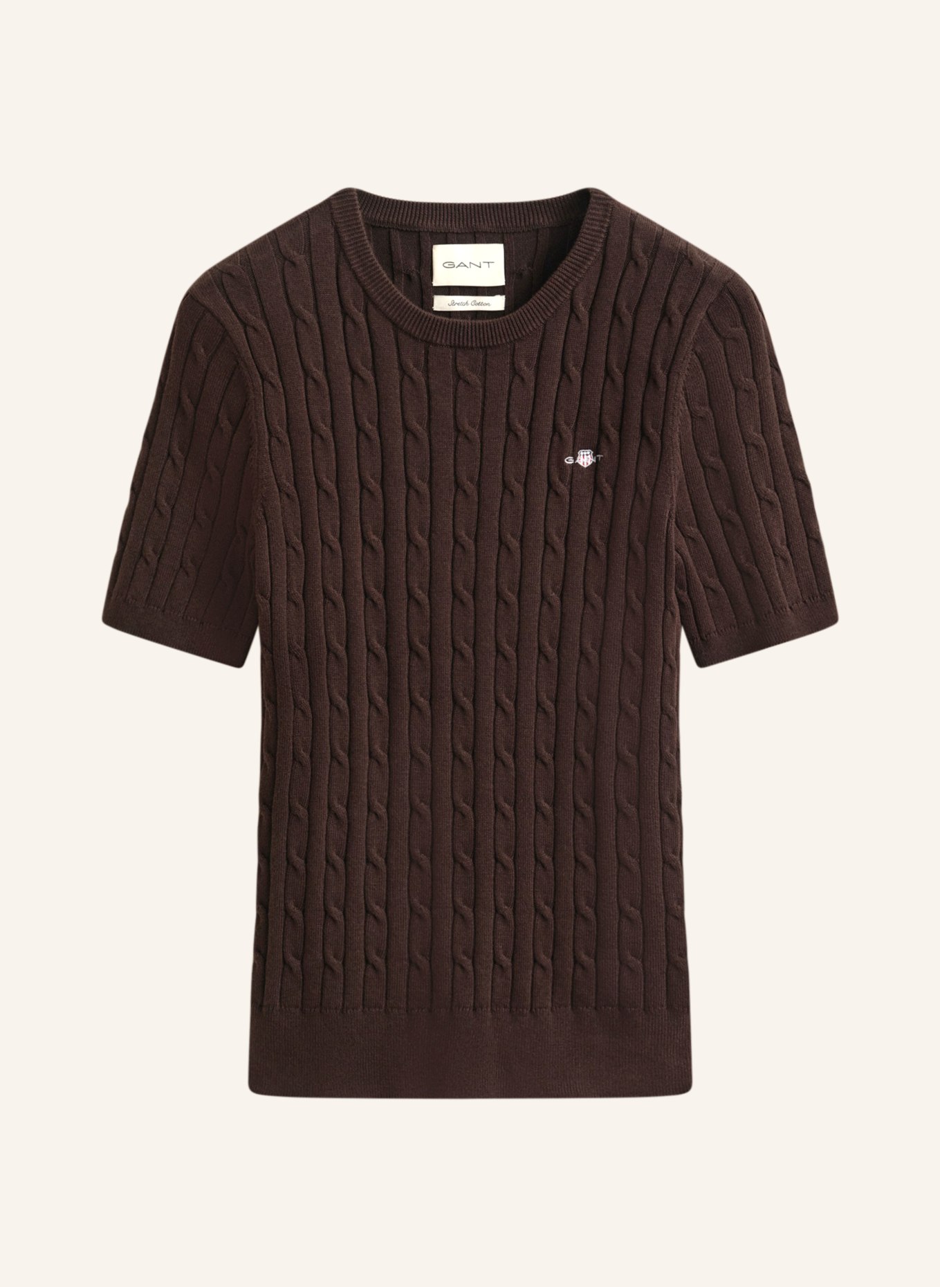 GANT gebreide trui: MARRON FONCÉ