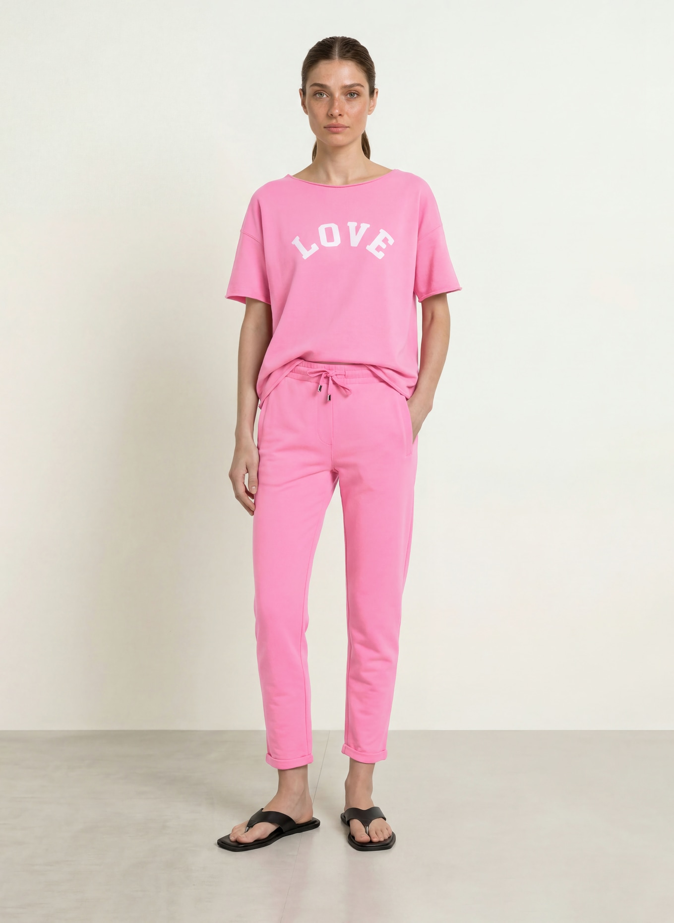 Juvia 7/8-Sweatpants MARGIE: PINK