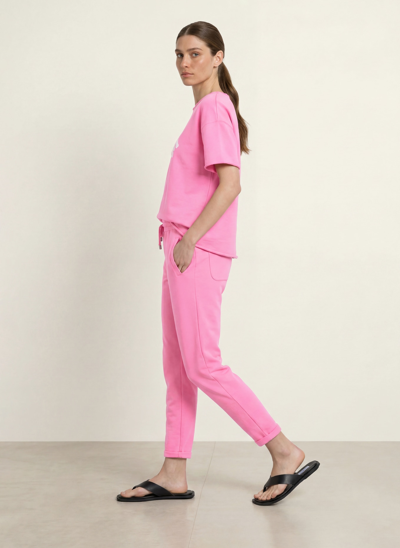 Juvia 7/8-Sweatpants MARGIE: PINK