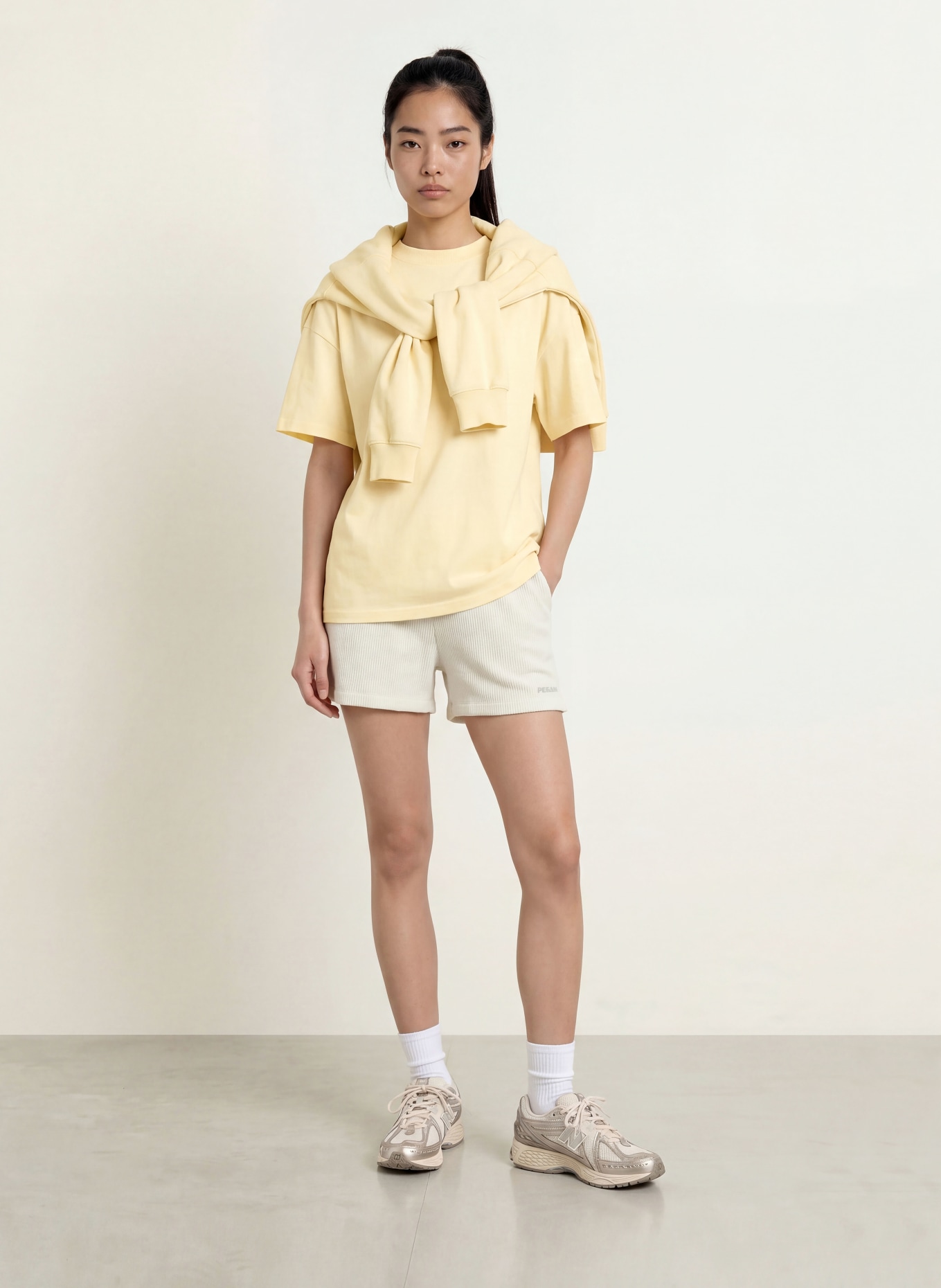 PEGADOR Oversized tričko BRACY: TMAVĚ ŽLUTÁ