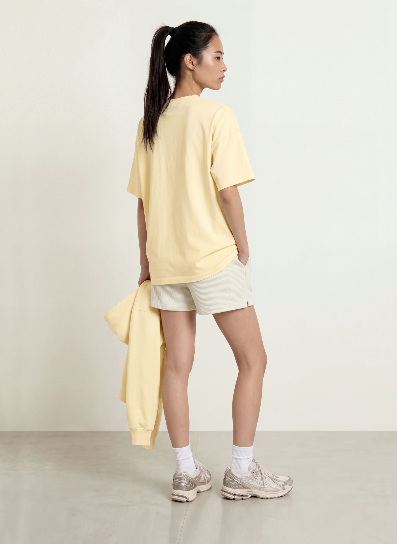 PEGADOR Oversized tričko BRACY: TMAVĚ ŽLUTÁ