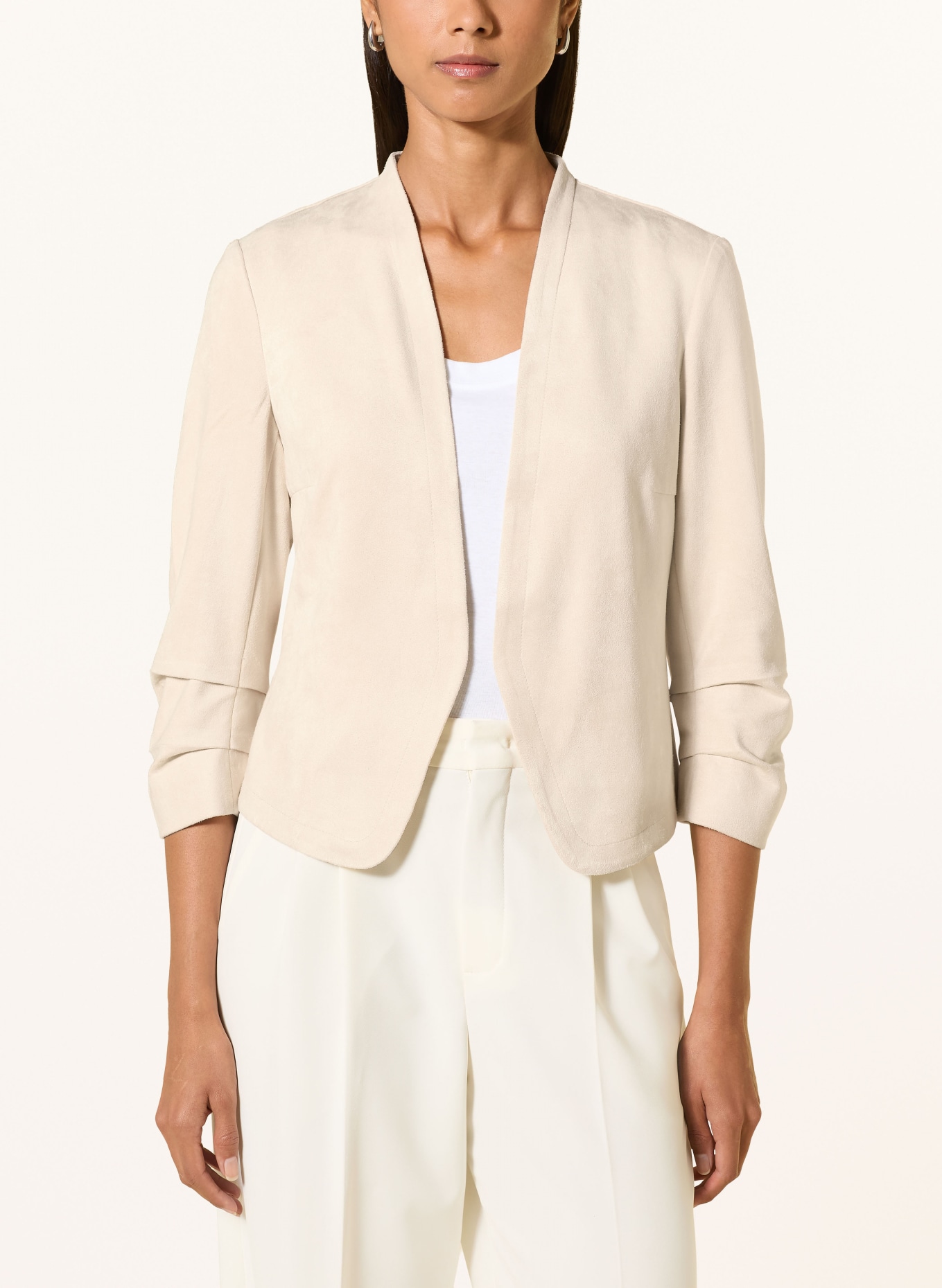 Betty Barclay Veste à manches 3/4: ÉCRU