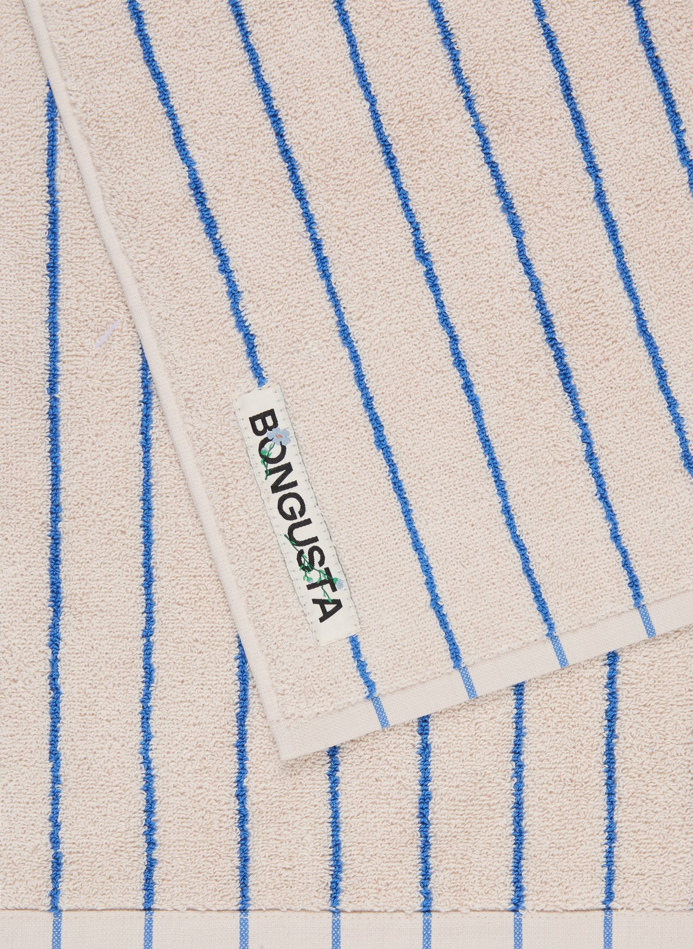BONGUSTA Handtuch NARAM: CREME / BLAU
