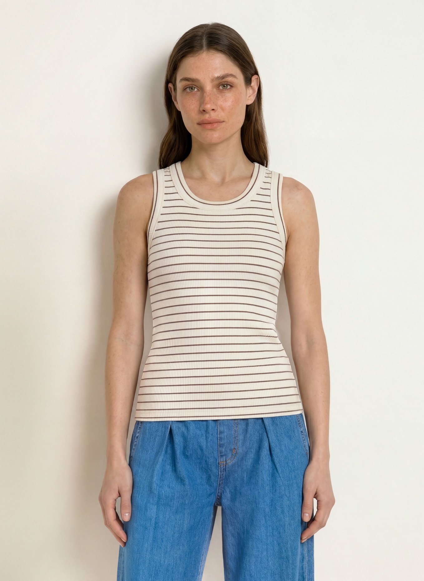 InWear Top DAGNAL: CREAM / TAUPE