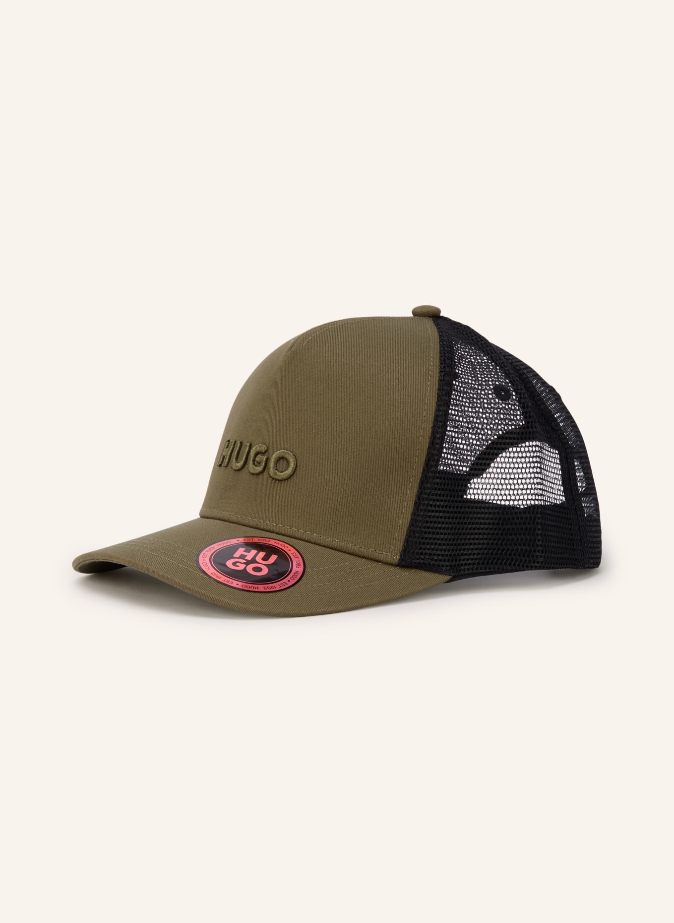HUGO Cap: OLIVE / BLACK