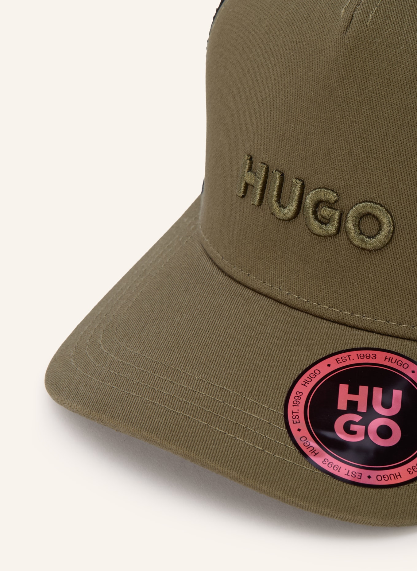 HUGO Cap: OLIVE / BLACK