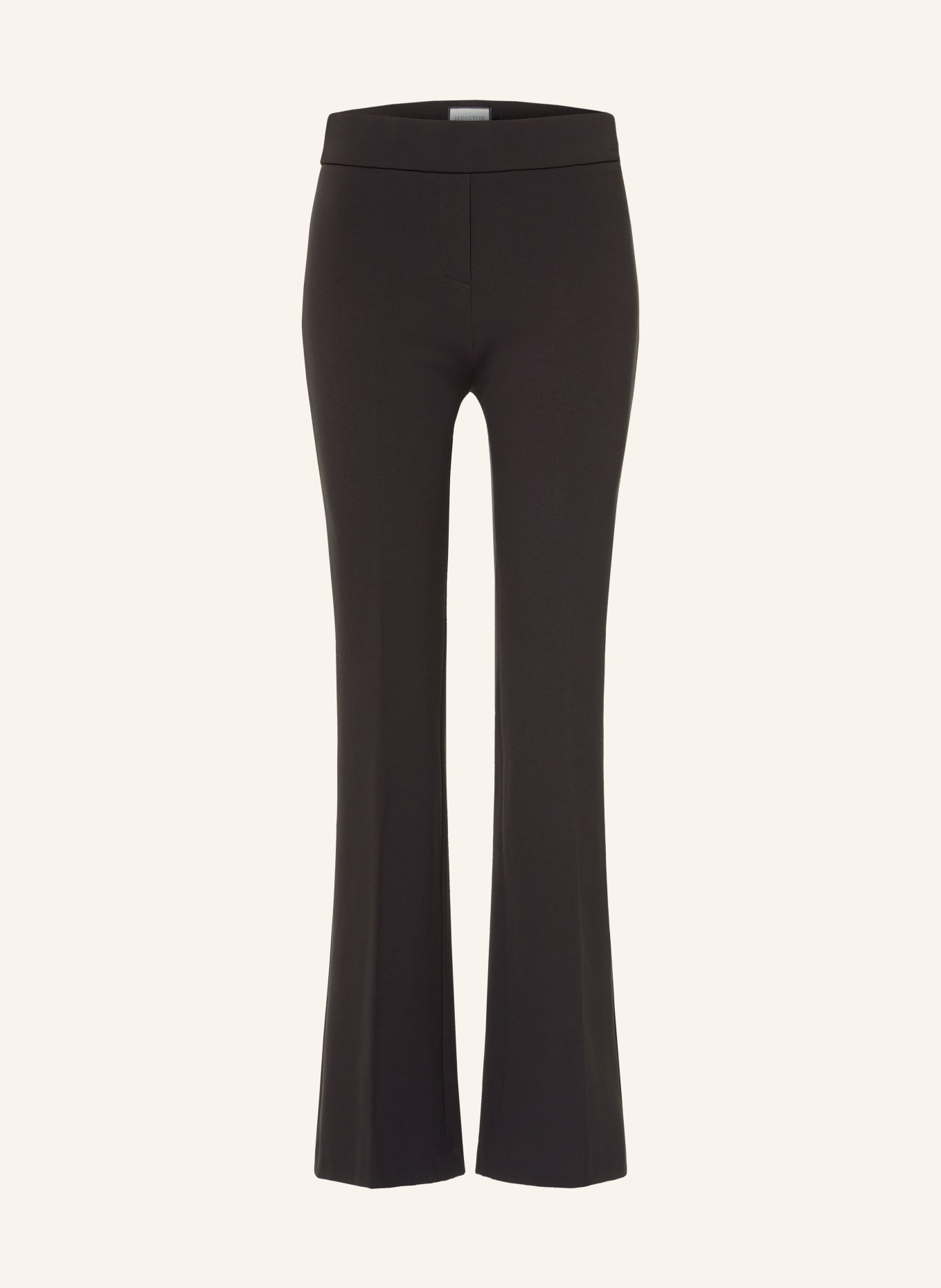 SEDUCTIVE Bootcut-Hose NANOU aus Jersey: DUNKELBRAUN