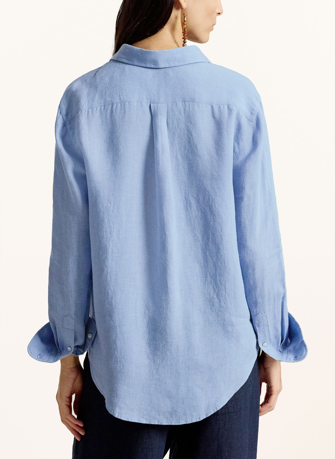 POLO RALPH LAUREN Hemdbluse aus Leinen: HELLBLAU