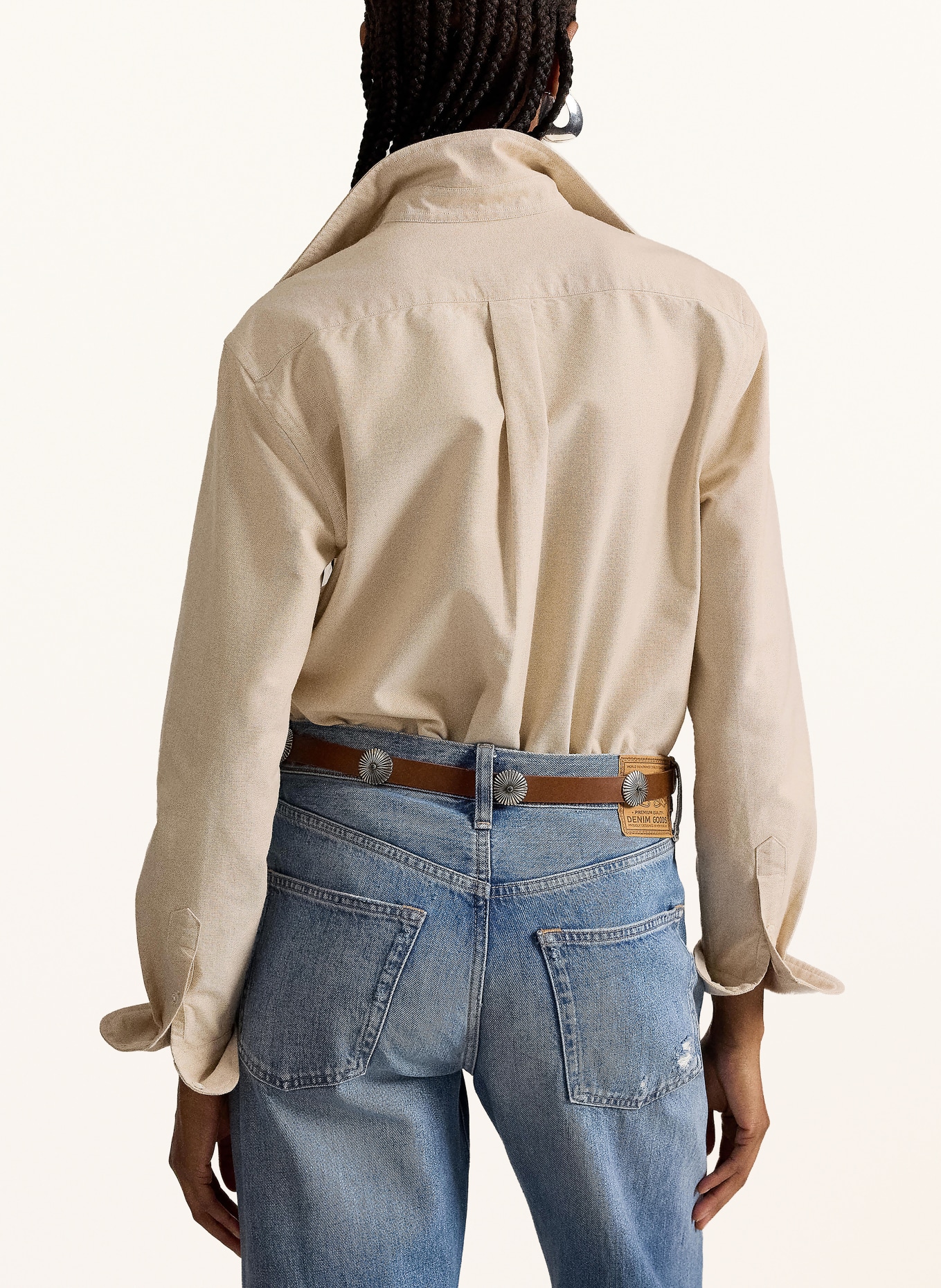 POLO RALPH LAUREN overhemdblouse: BEIGE