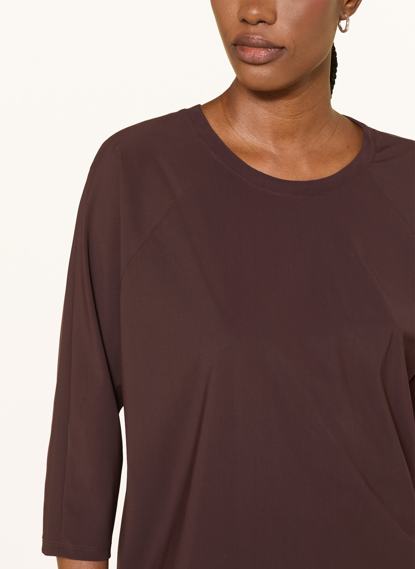 RAFFAELLO ROSSI Shirt GRAZIA mit 3/4-Arm: DUNKELROT