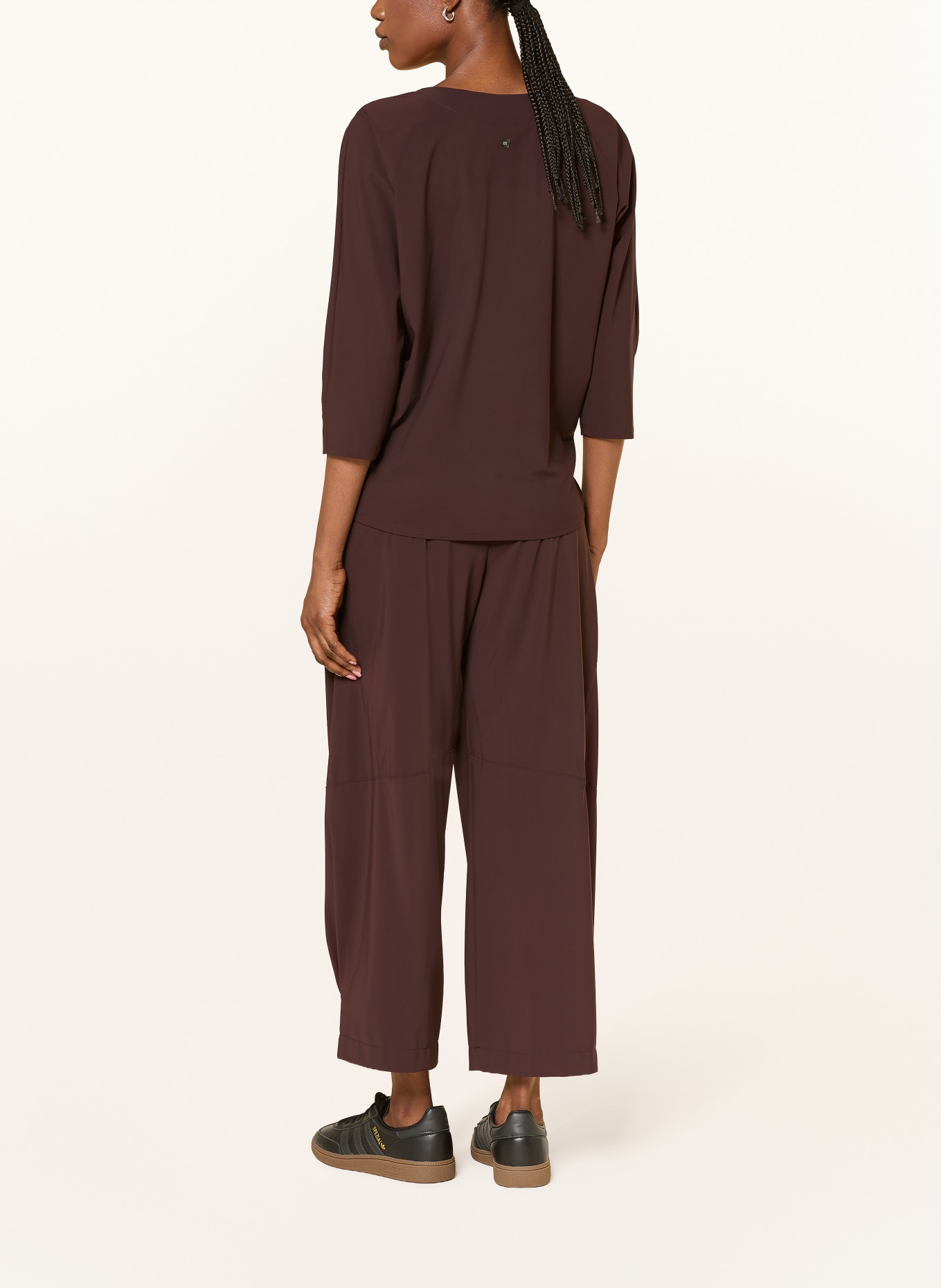 RAFFAELLO ROSSI 7/8 trousers HALE: DARK RED