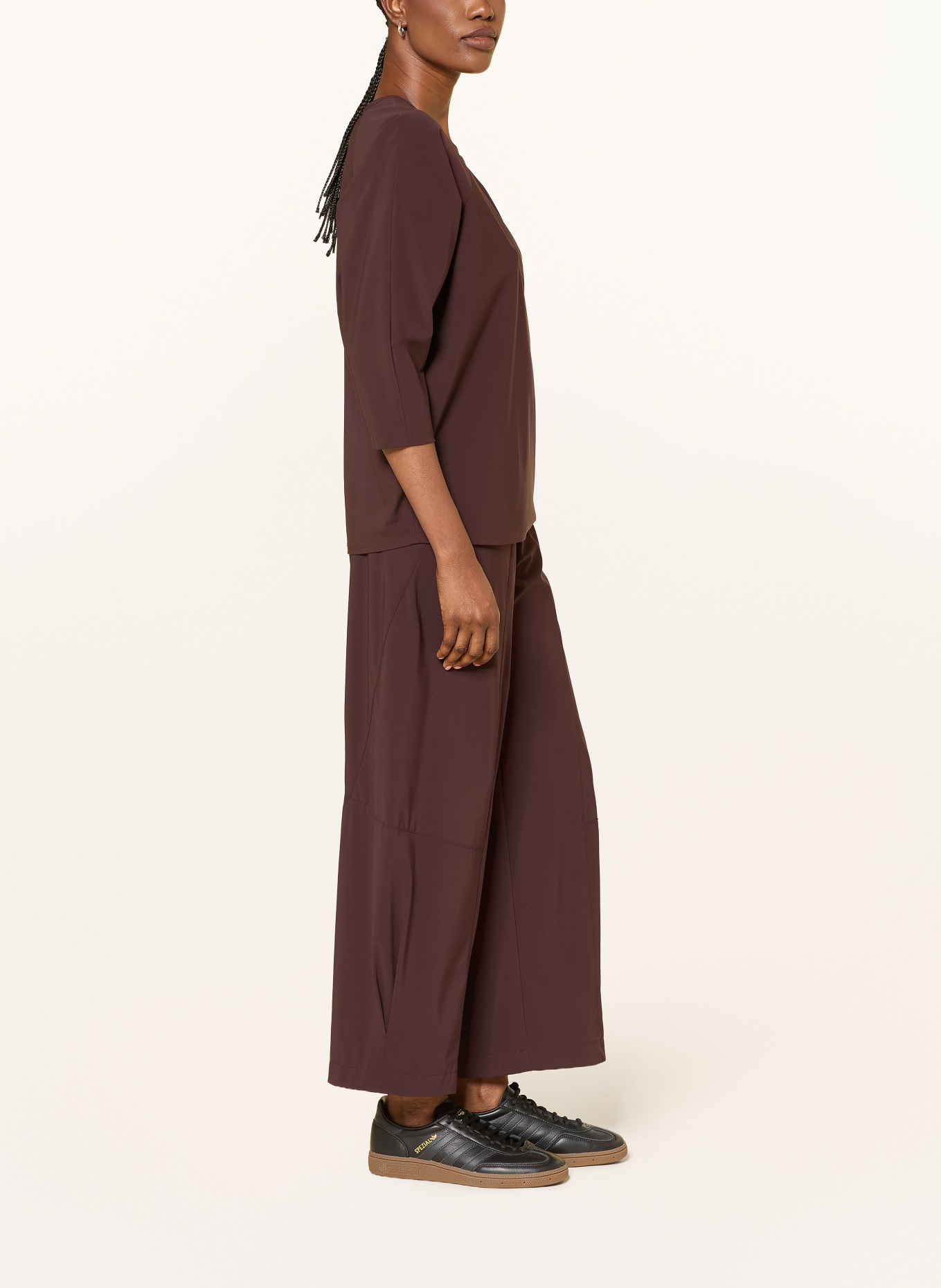 RAFFAELLO ROSSI 7/8 trousers HALE: DARK RED