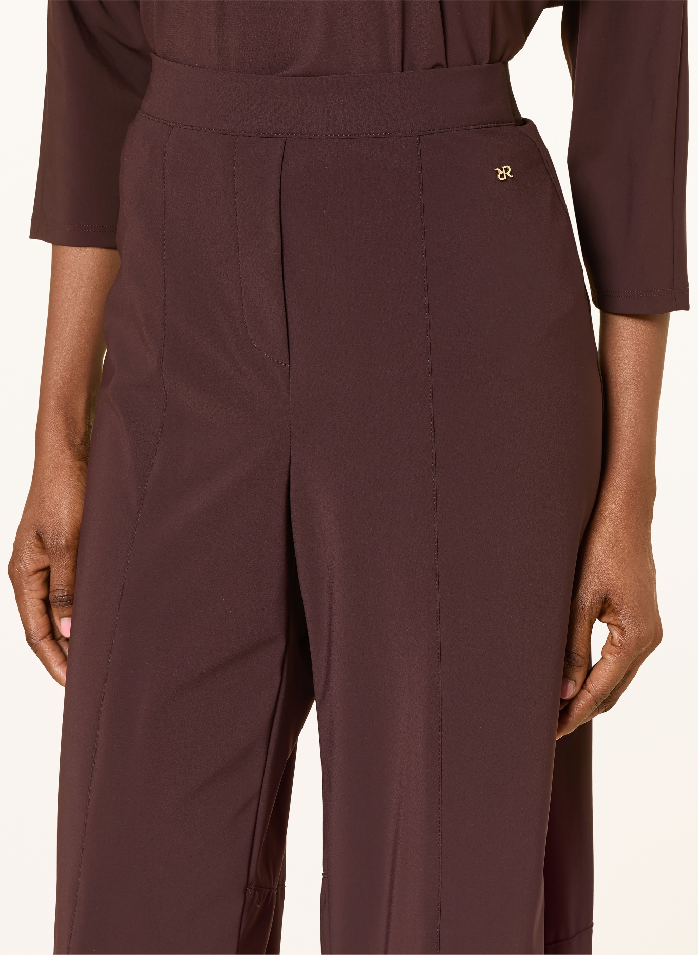 RAFFAELLO ROSSI 7/8 trousers HALE: DARK RED