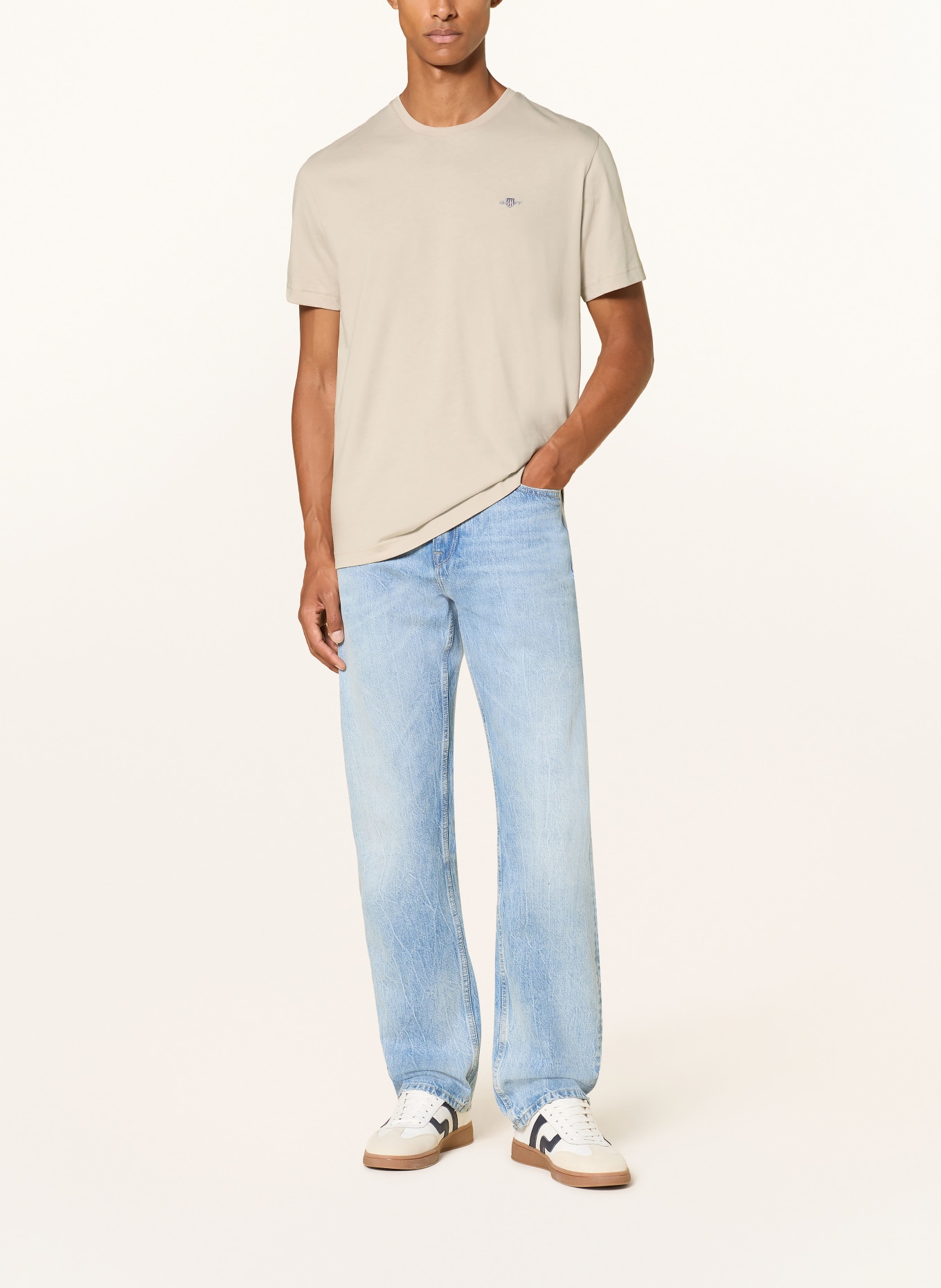 GANT T-shirt: BEIGE