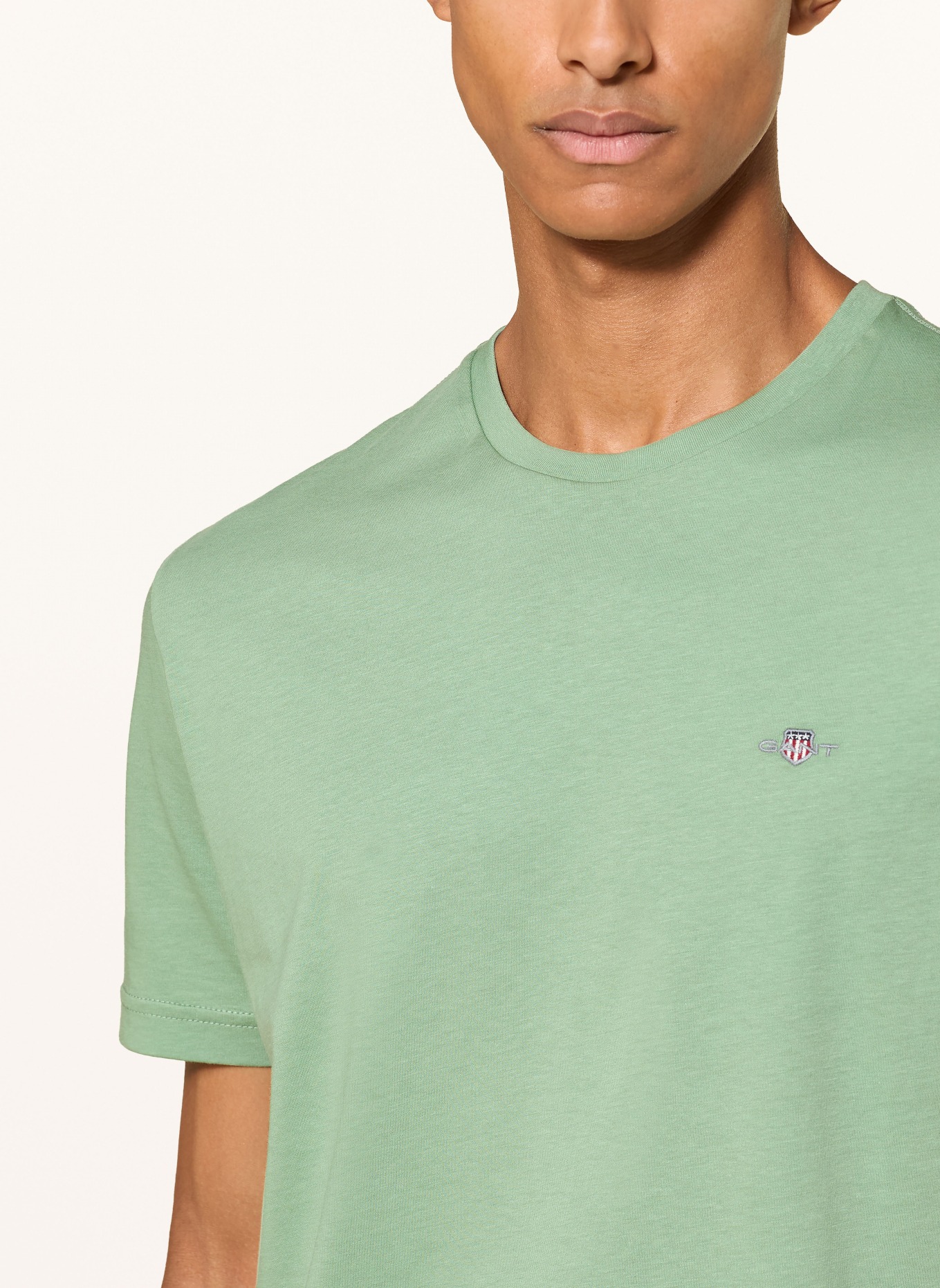 GANT T-shirt: LICHTGROEN