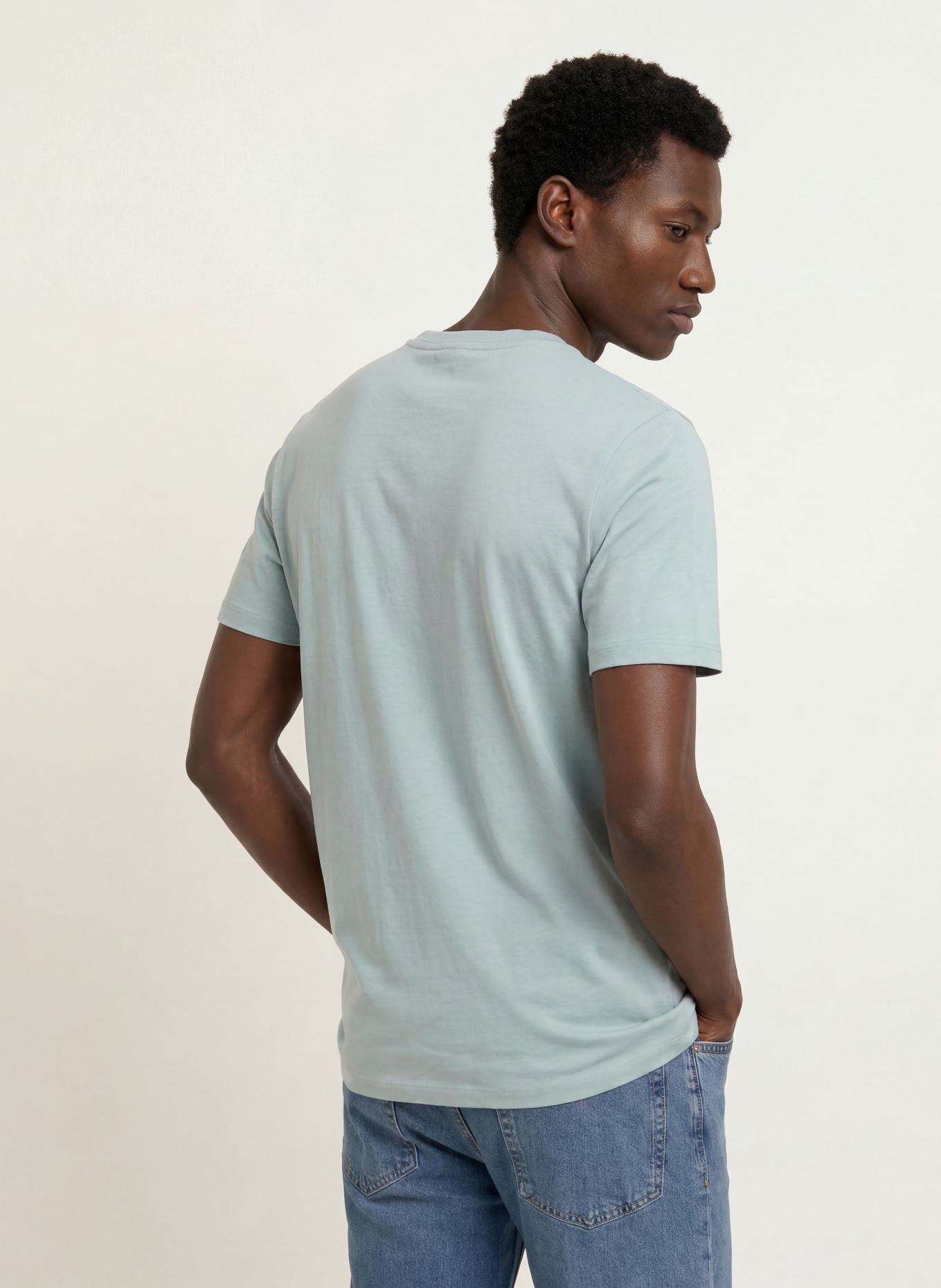 BOSS T-shirt TALES: BLAUWGRIJS
