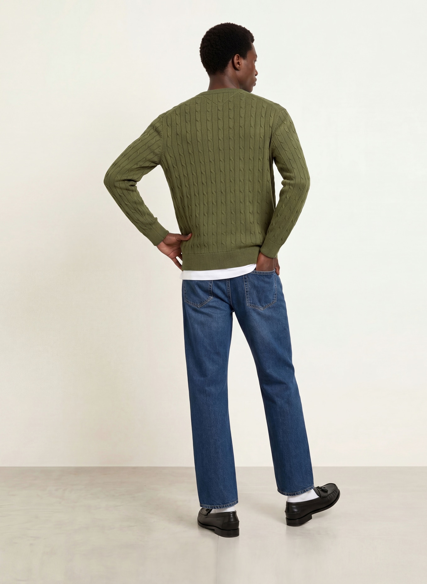 TOMMY HILFIGER Pullover: OLIV