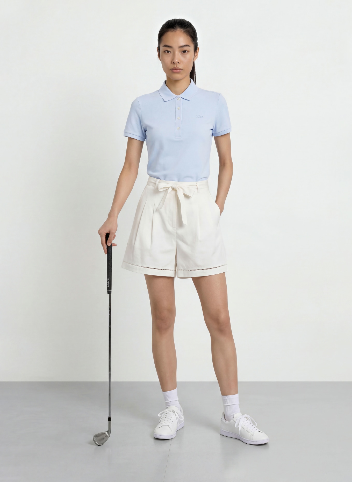 LACOSTE Piqué-Poloshirt: HELLBLAU