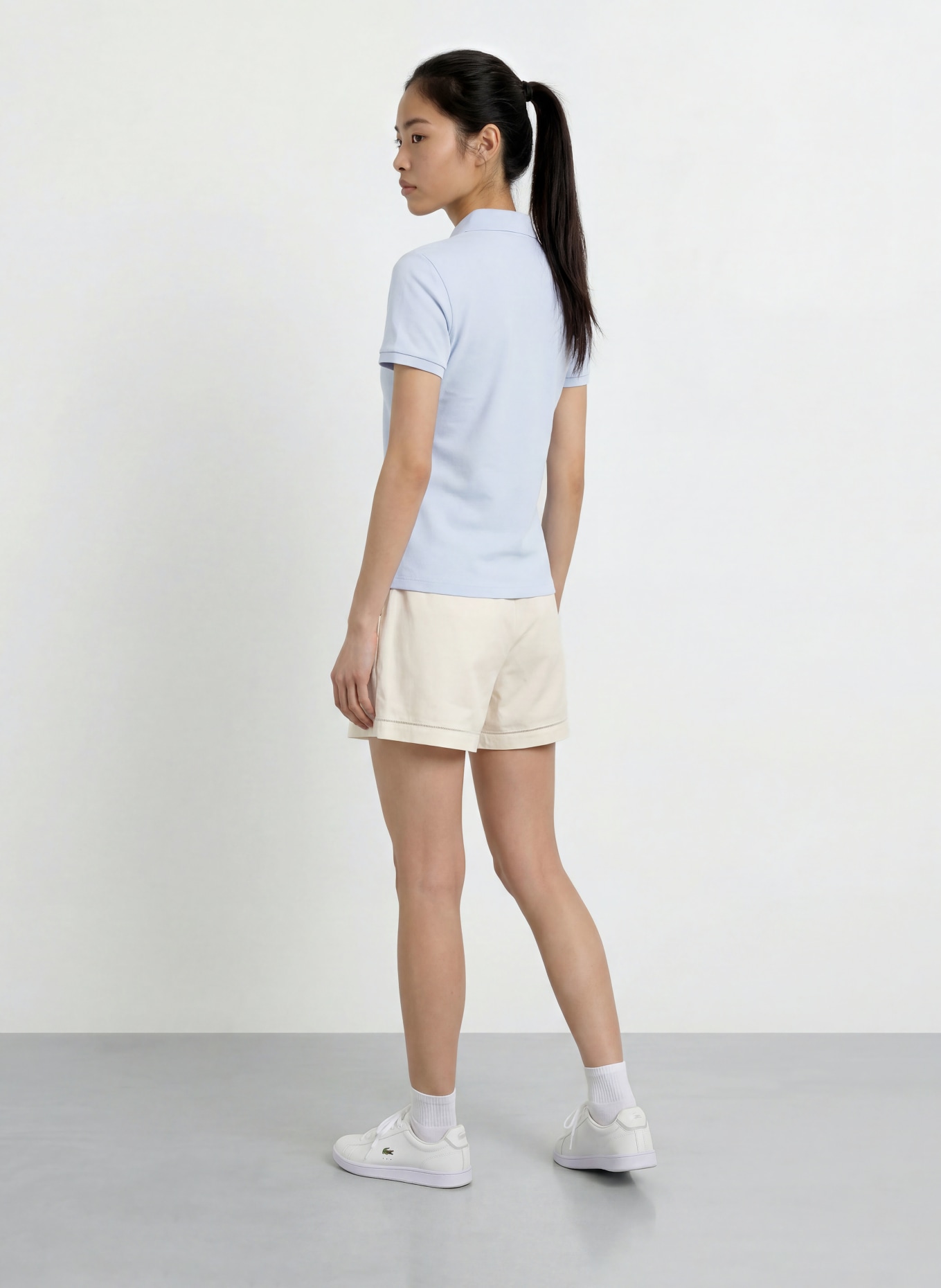 LACOSTE Piqué-Poloshirt: HELLBLAU