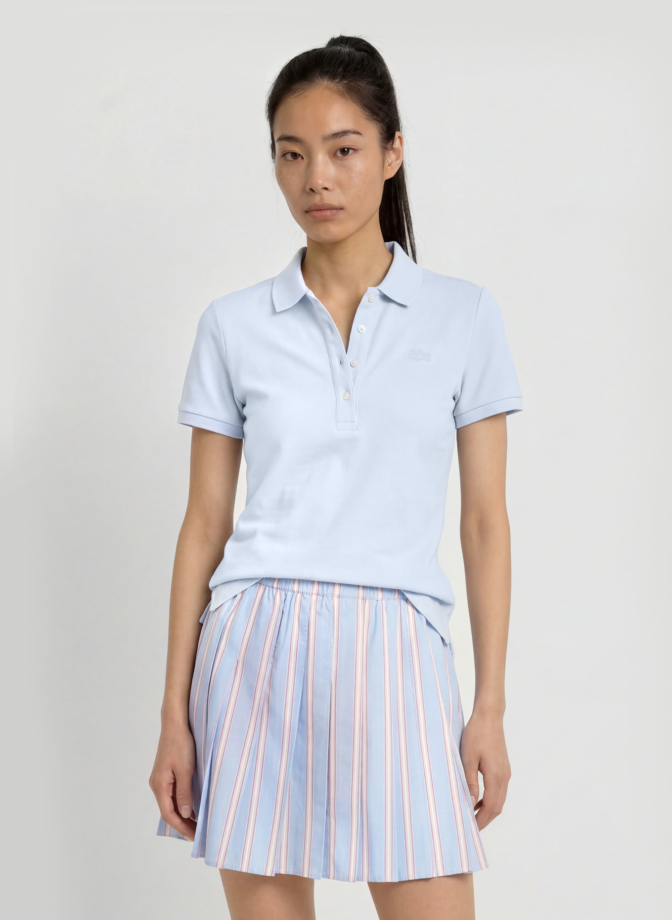 LACOSTE Polo en piqué: BLEU CLAIR