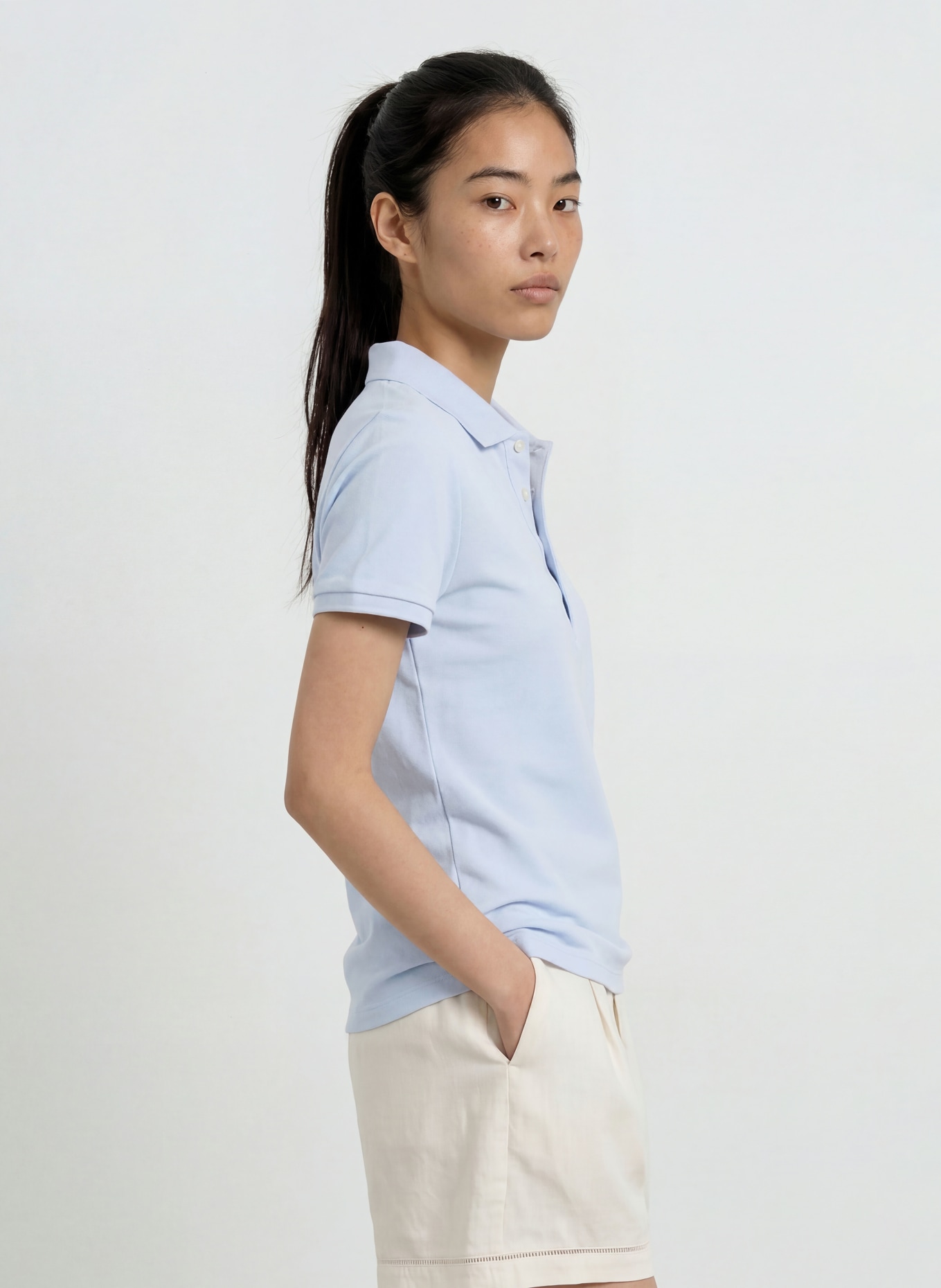 LACOSTE Piqué-Poloshirt: HELLBLAU