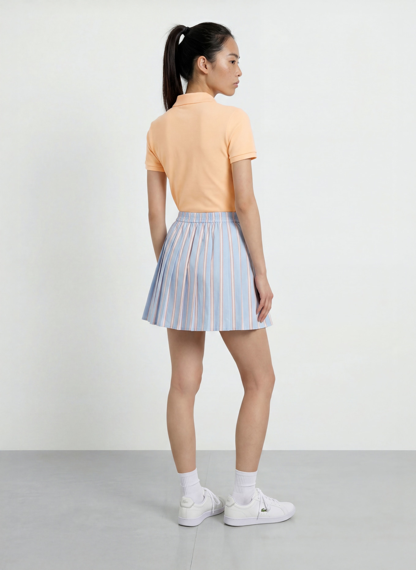 LACOSTE Piqué-Poloshirt: HELLORANGE