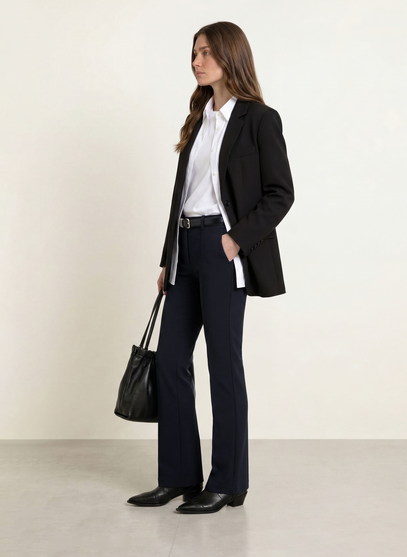 CAMBIO Marlenehose FRANCOISE: DUNKELBLAU