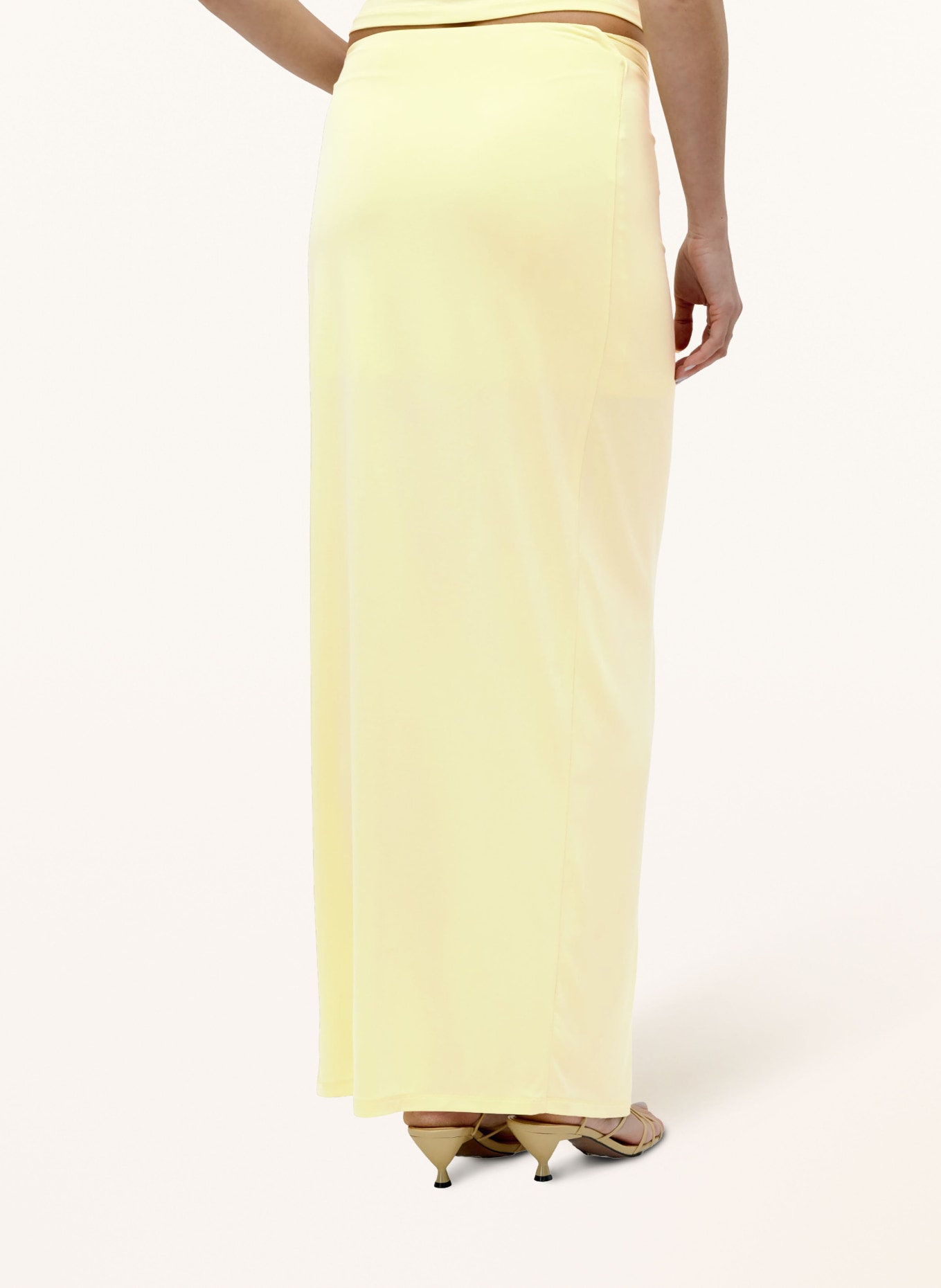 LeGer Studio Jersey rok PERLE in wikkeloptiek: GEEL