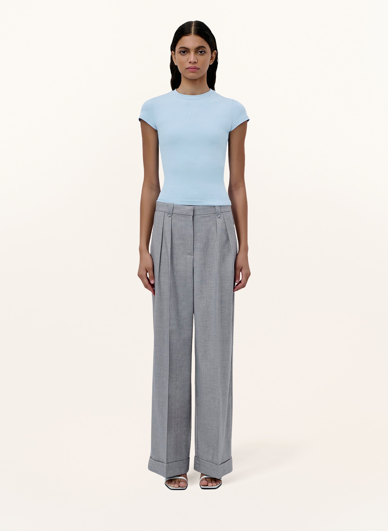 LeGer Studio T-shirt FRANKA: LICHTBLAUW