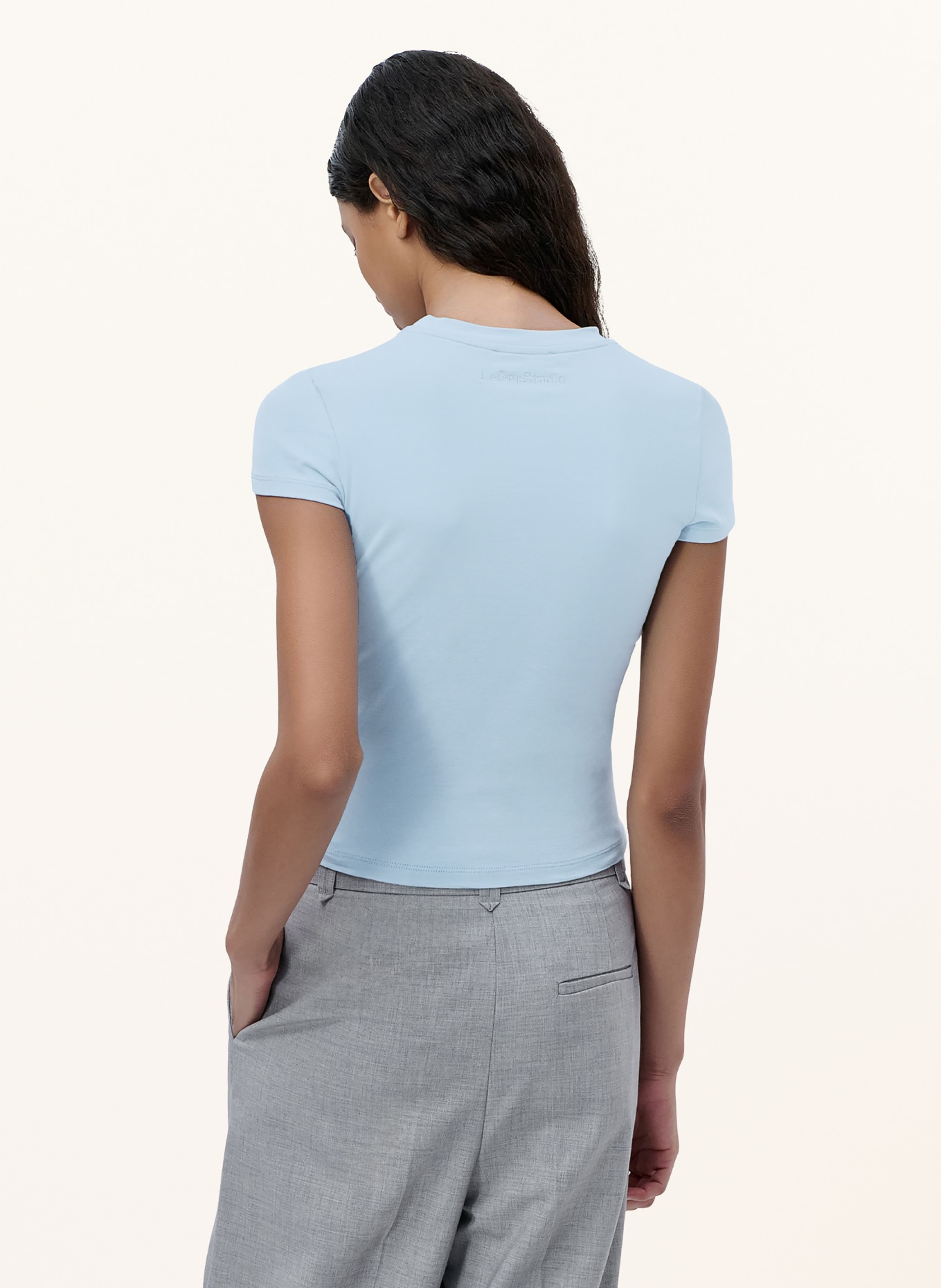 LeGer Studio T-shirt FRANKA: LICHTBLAUW