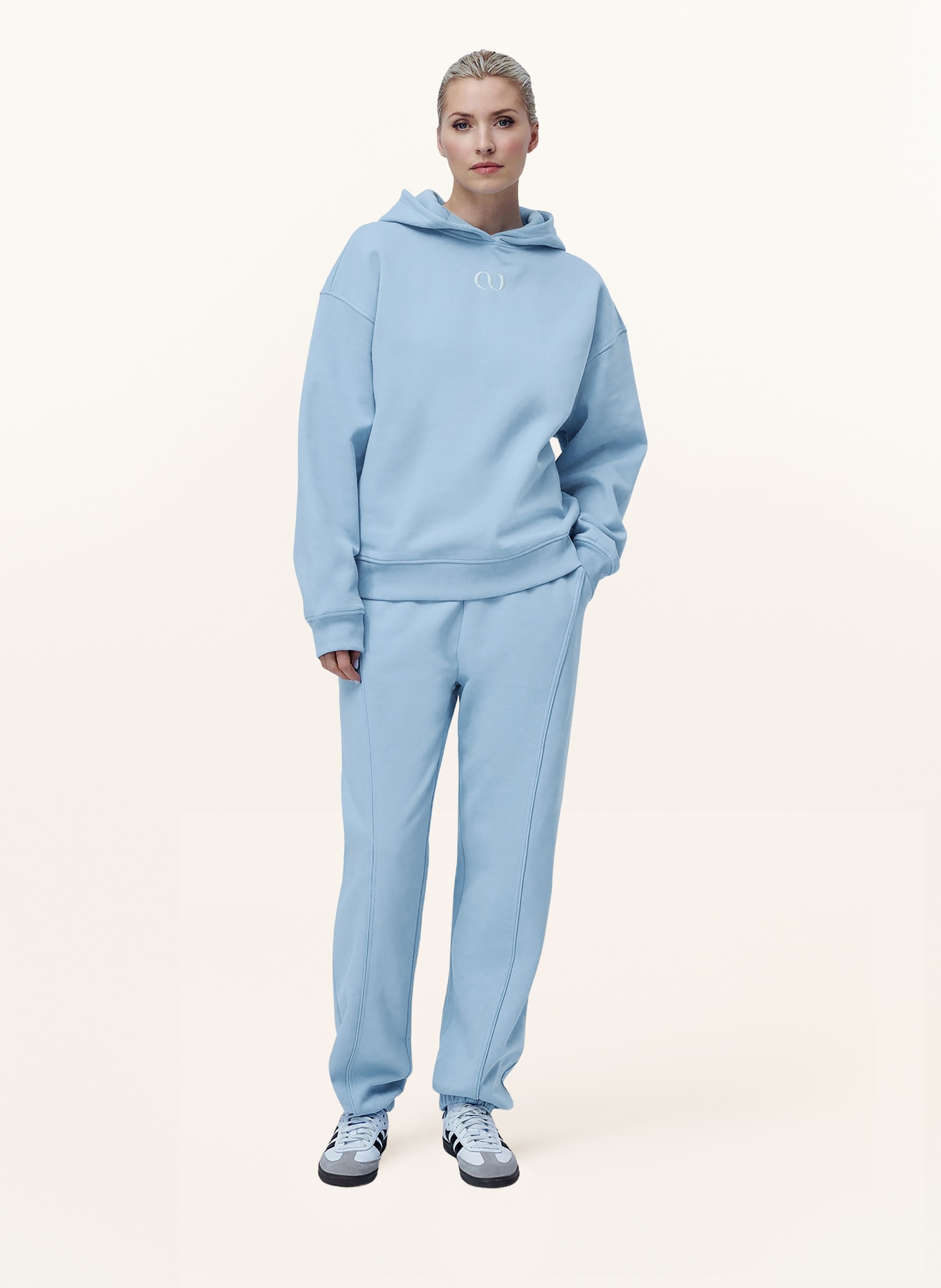 LeGer Studio Hoodie TALEA: HELLBLAU / WEISS