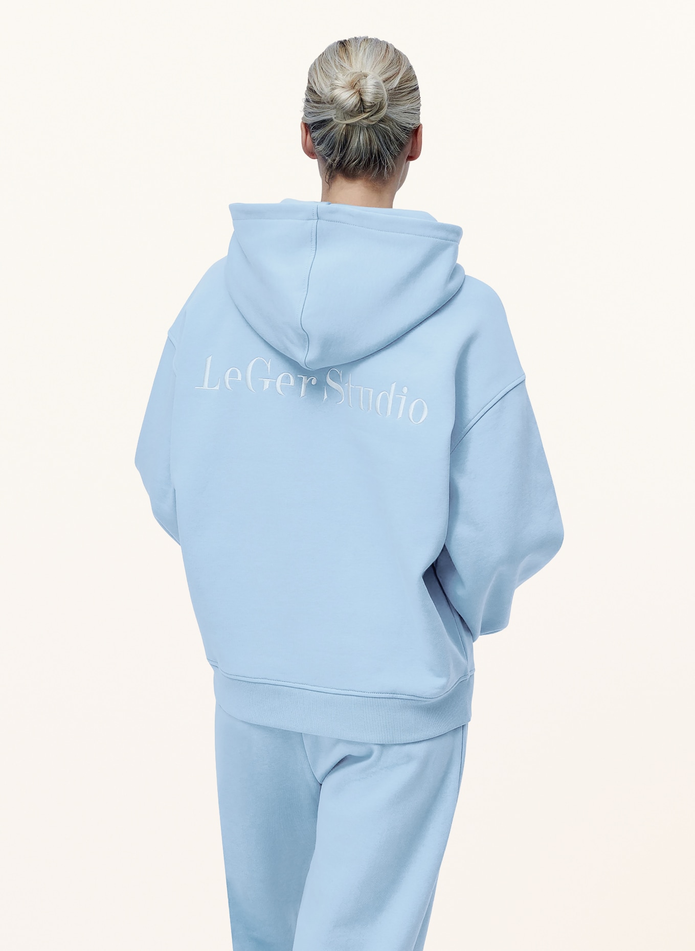 LeGer Studio Hoodie TALEA: HELLBLAU / WEISS