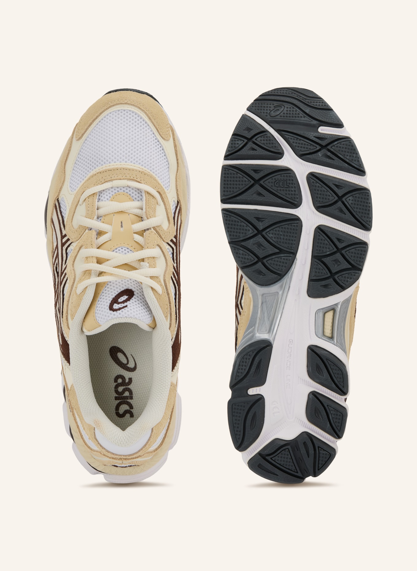 ASICS Sneakersy GEL-NYC: BIAŁY / BRĄZOWY / BEŻOWY