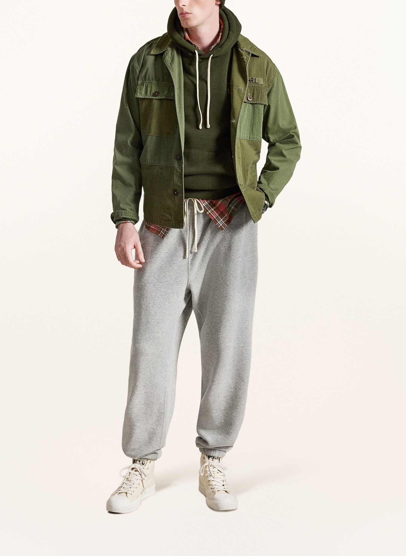 POLO RALPH LAUREN Huvtröja: OLIVGRÖN