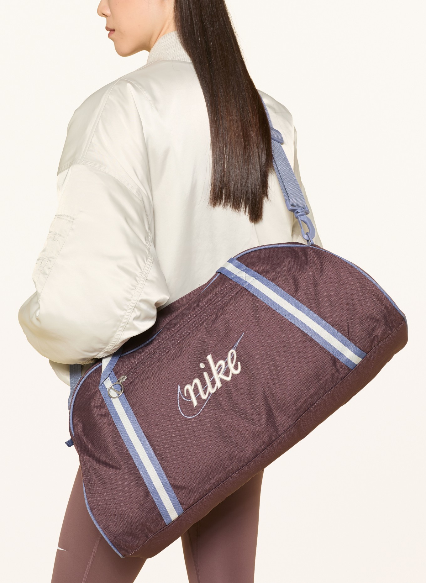 Nike Gym bag GYM CLUB: DUSKY PINK / CREAM / LIGHT PURPLE