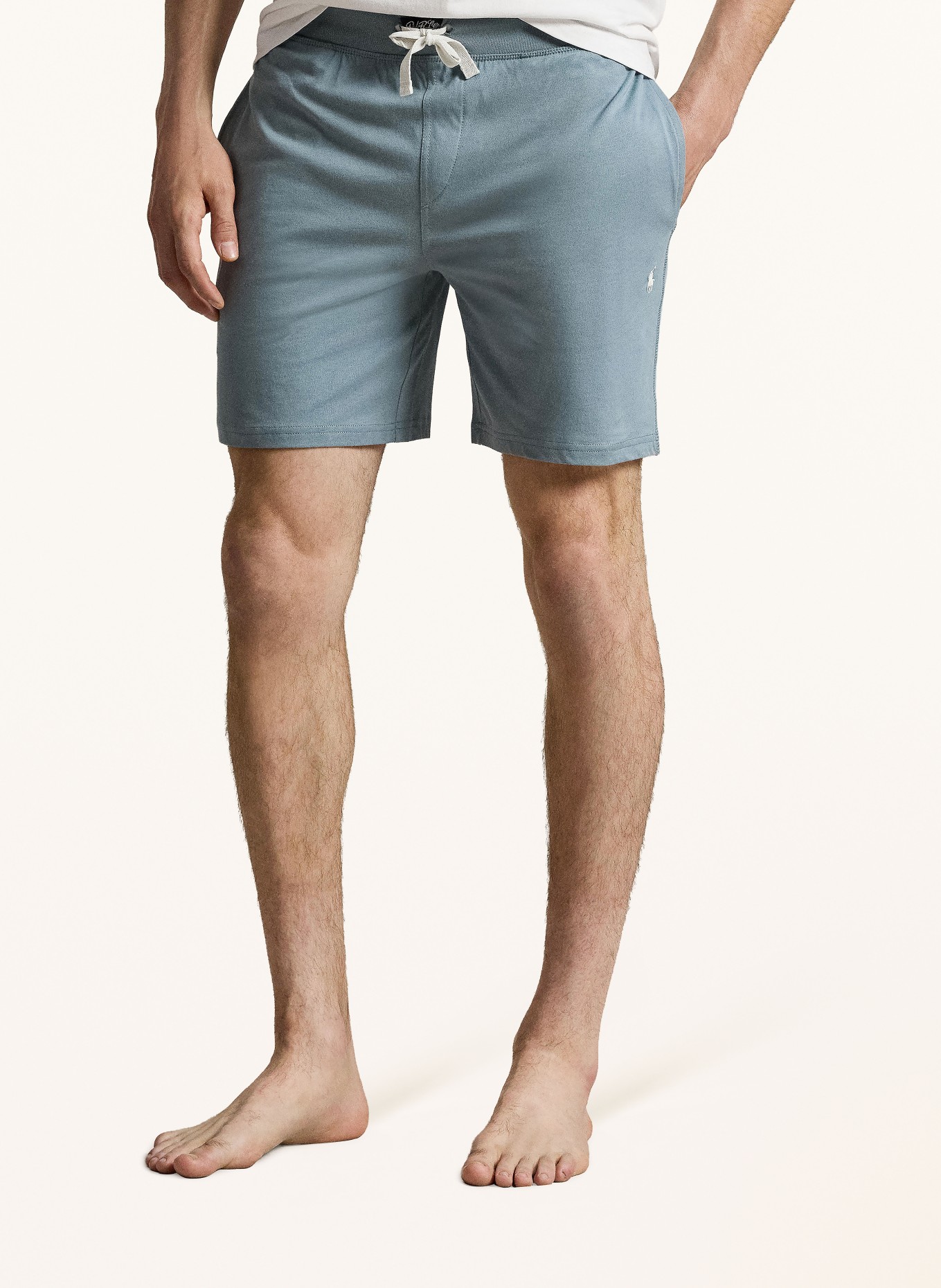 POLO RALPH LAUREN Lounge sweat shorts: BLUE GRAY