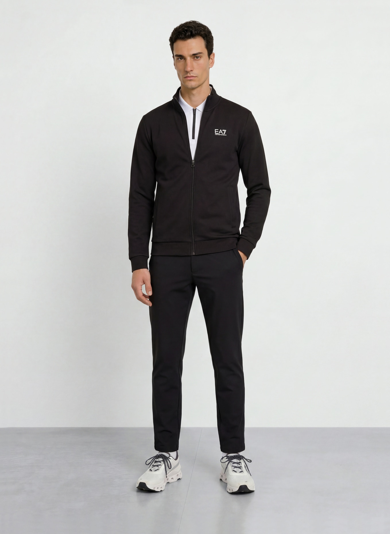 EA7 EMPORIO ARMANI Sweatjack: ZWART