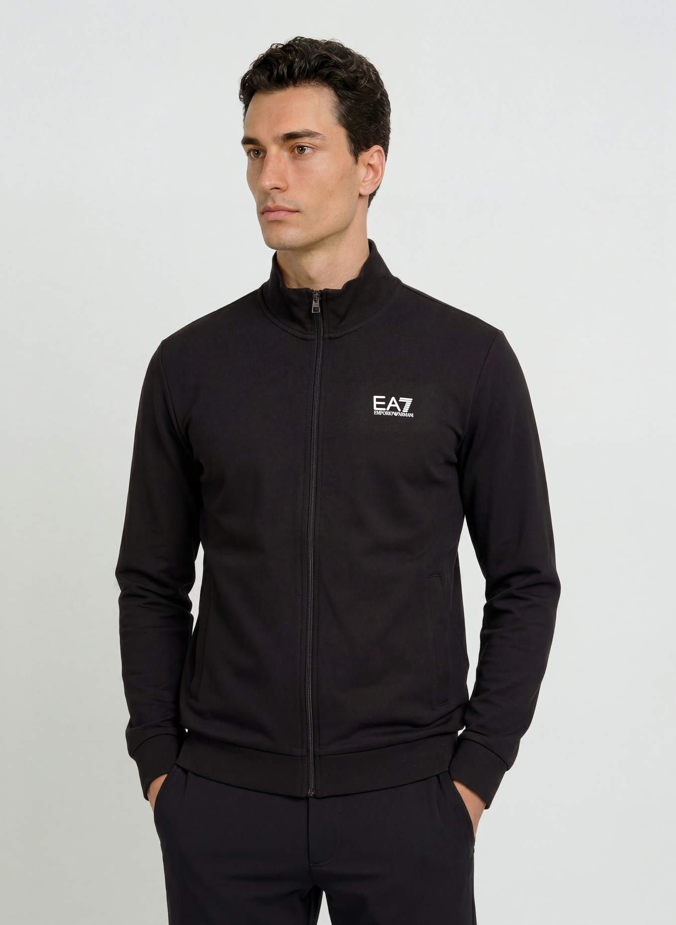 EA7 EMPORIO ARMANI Sweatjack: ZWART