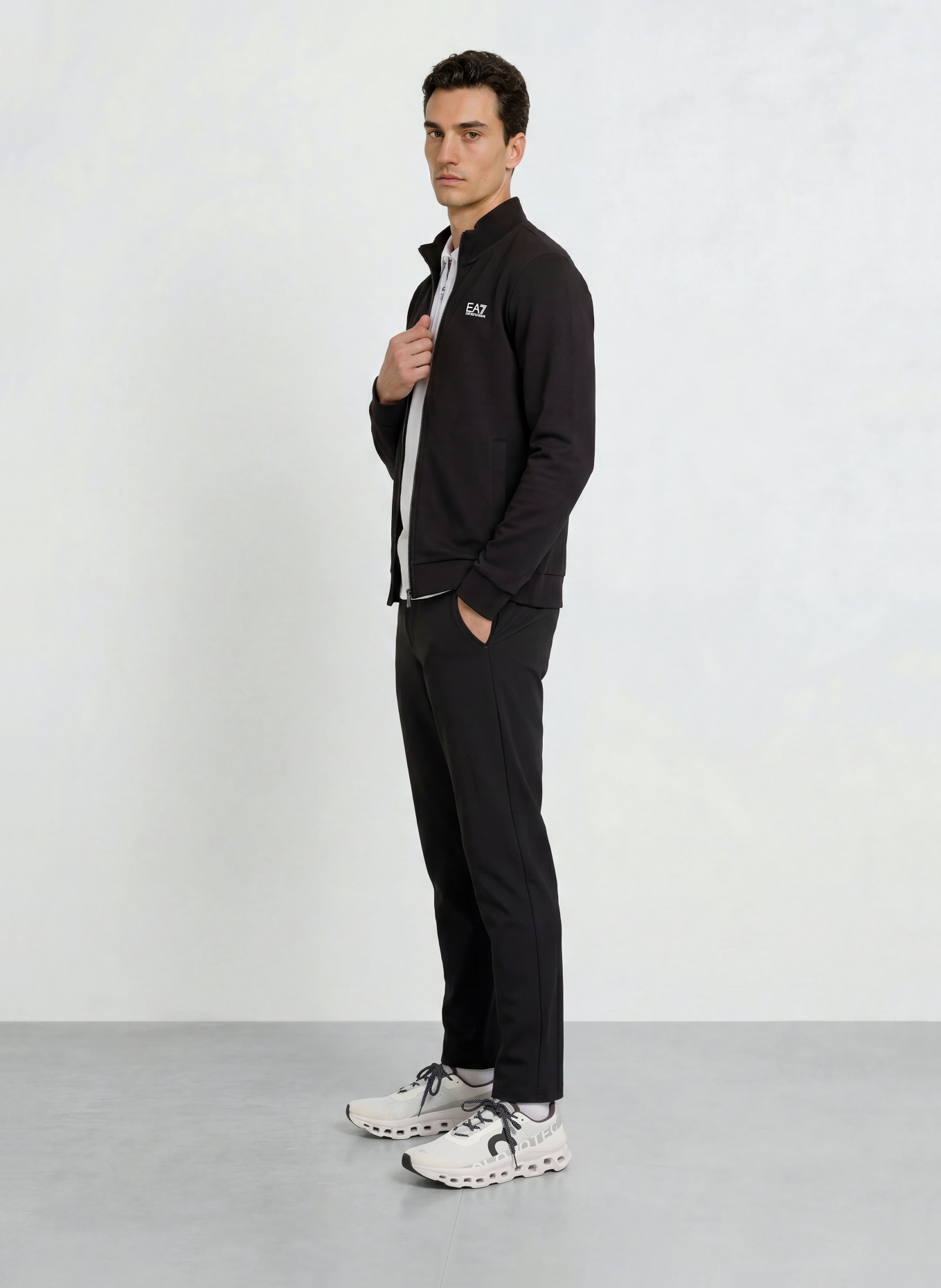 EA7 EMPORIO ARMANI Sweatjack: ZWART