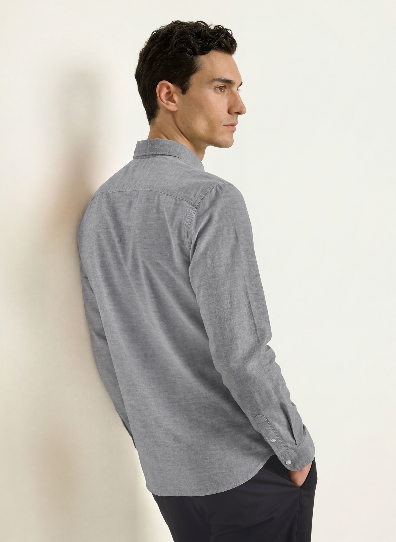 ALLSAINTS Corduroy shirt LORELLA Slim Fit: GRAY