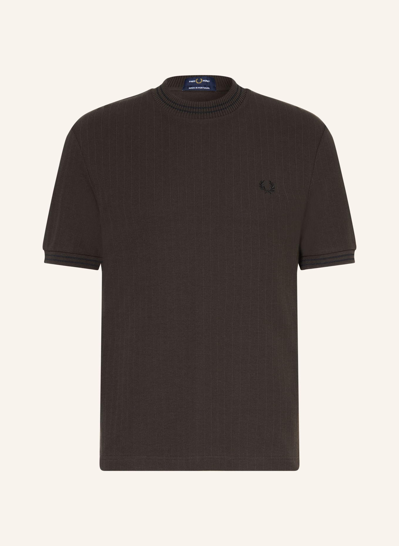 FRED PERRY T-shirt: DARK BROWN