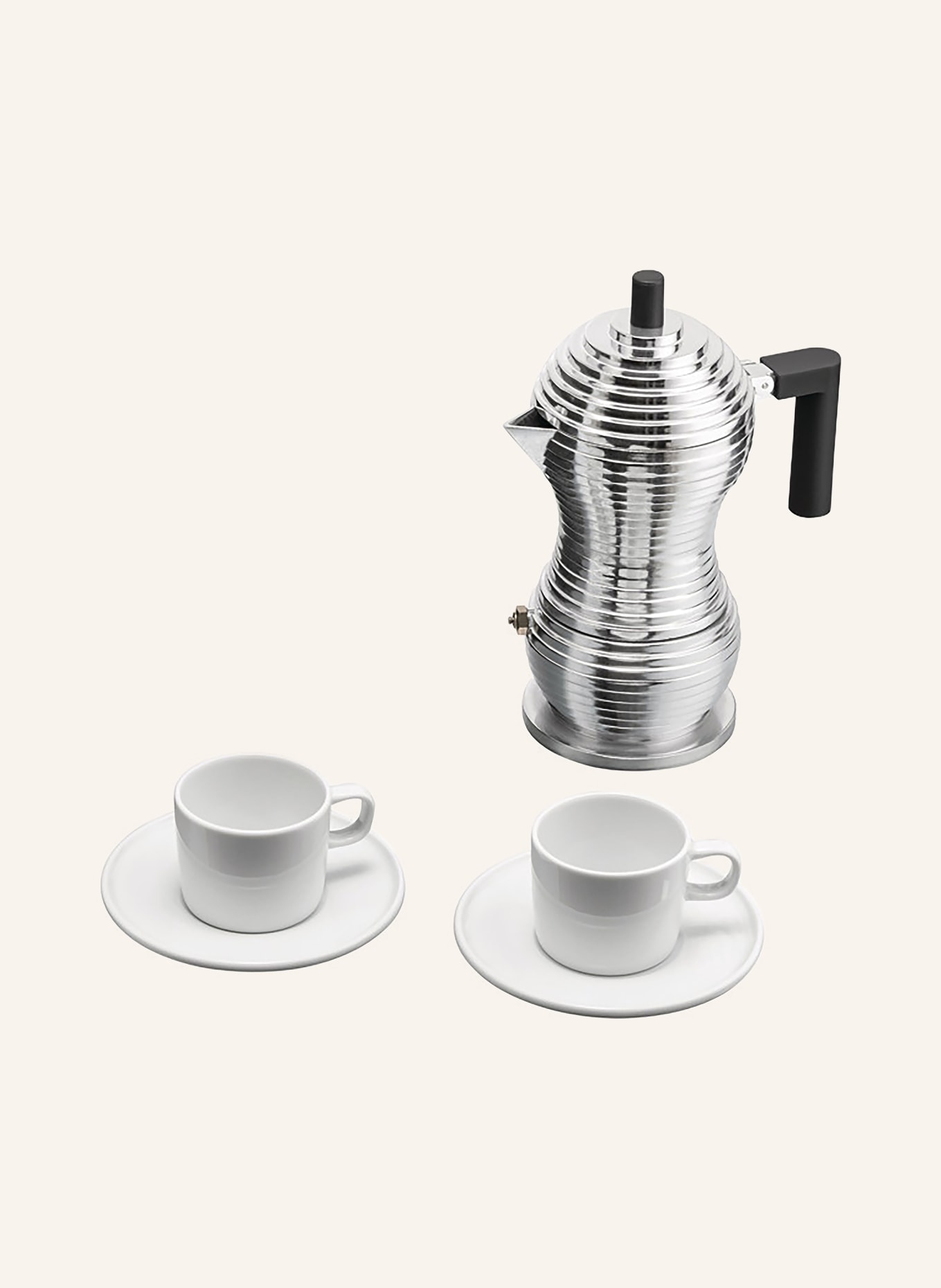 ALESSI Espressomaker PULCINA: ZILVER