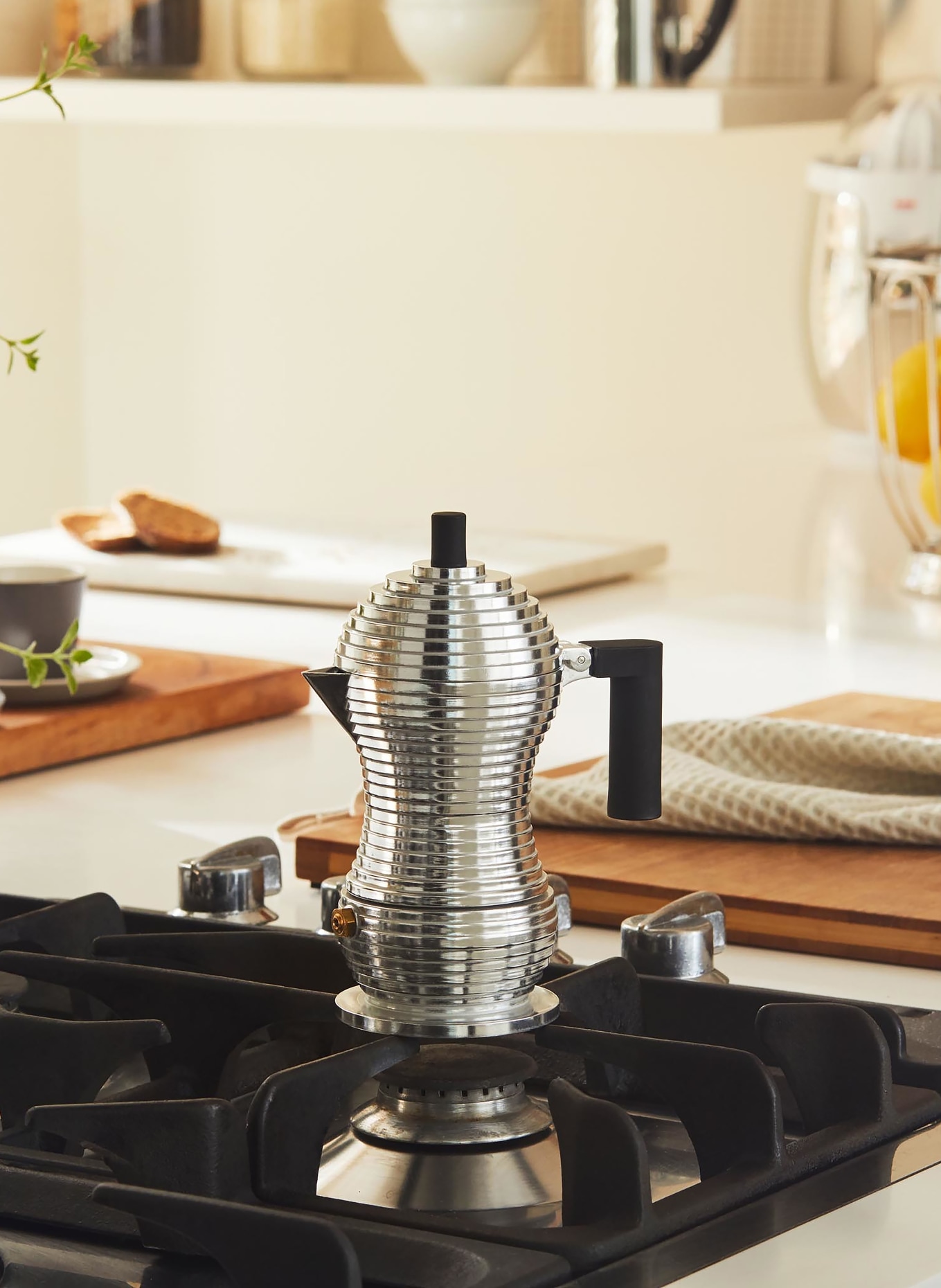 ALESSI Espressomaker PULCINA: ZILVER