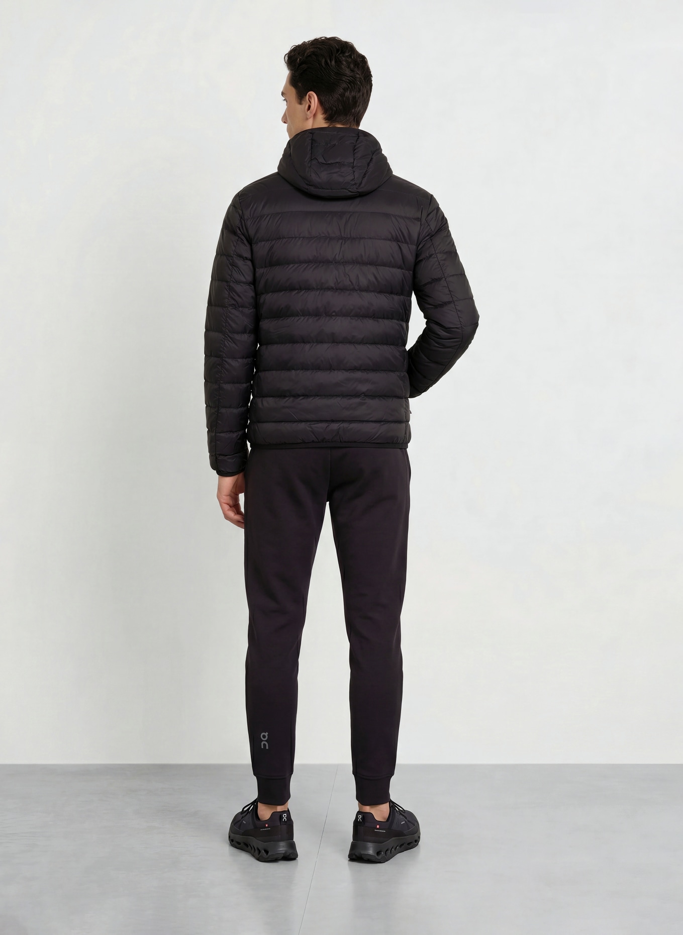 EA7 EMPORIO ARMANI Lightweight-Daunenjacke CORE IDENTITY: SCHWARZ